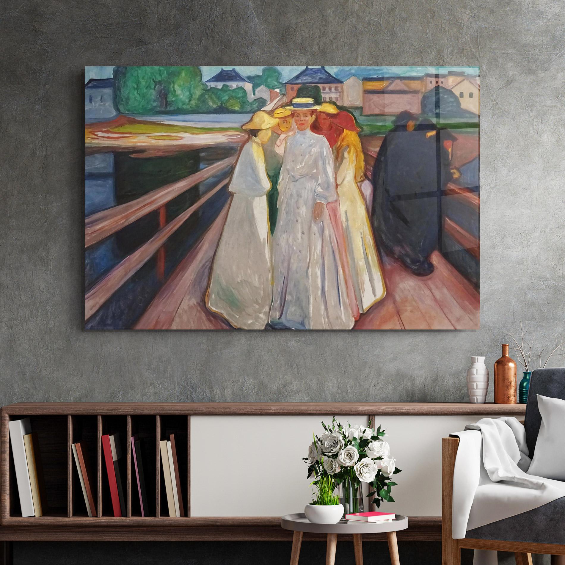 Стъклена картина Munch Art mockup 2