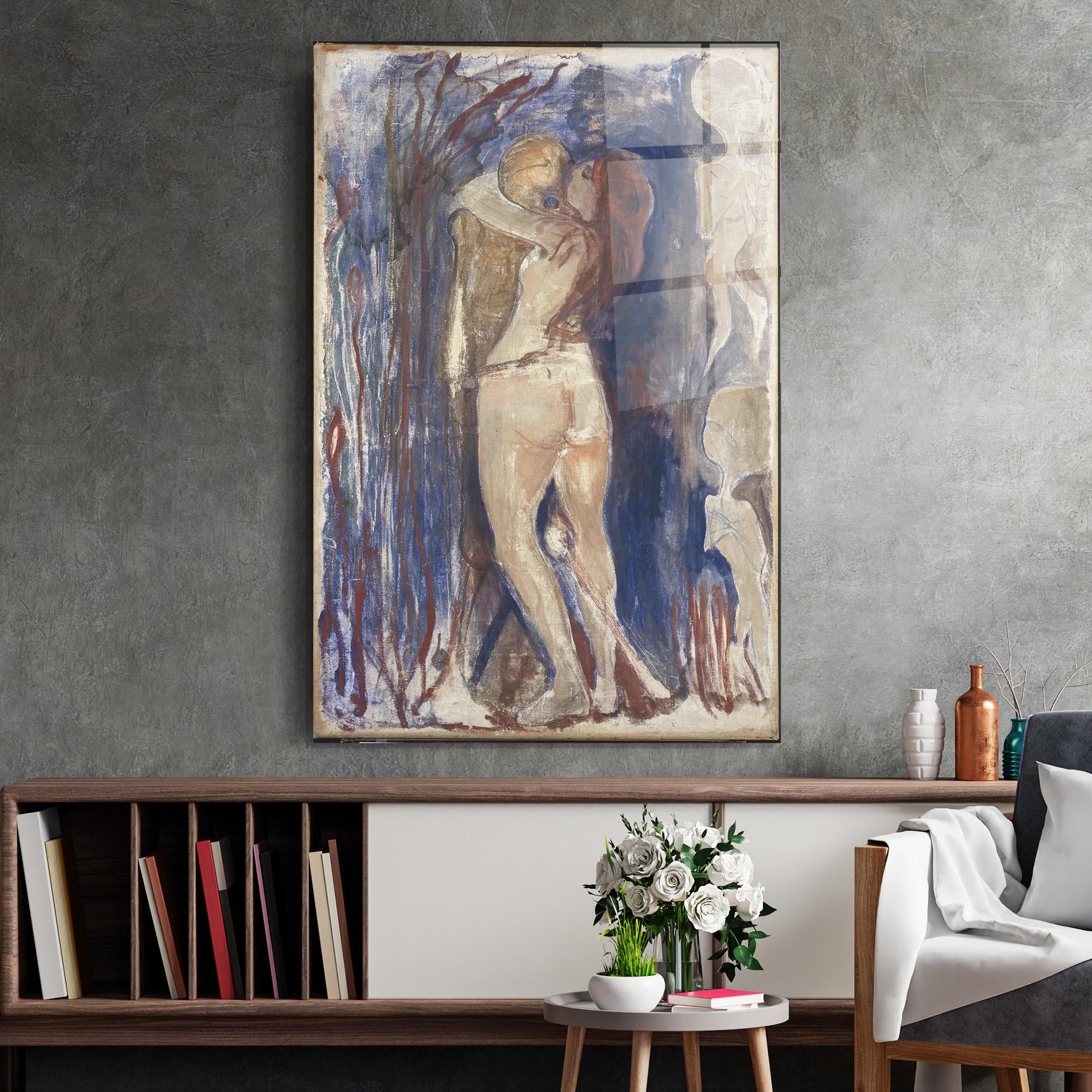 Стъклена картина Death And Life mockup 2