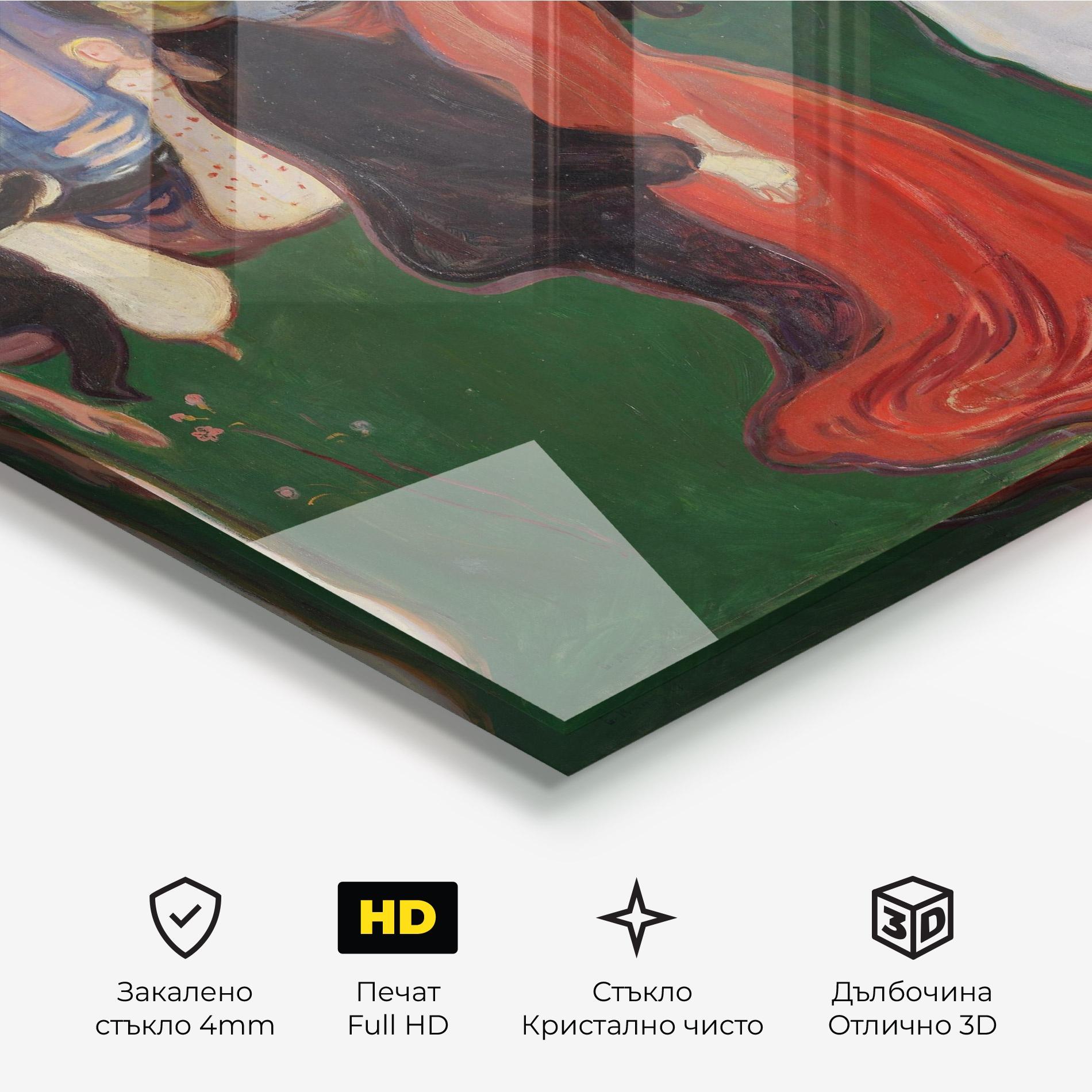 Стъклена картина Dance Of Life mockup 3