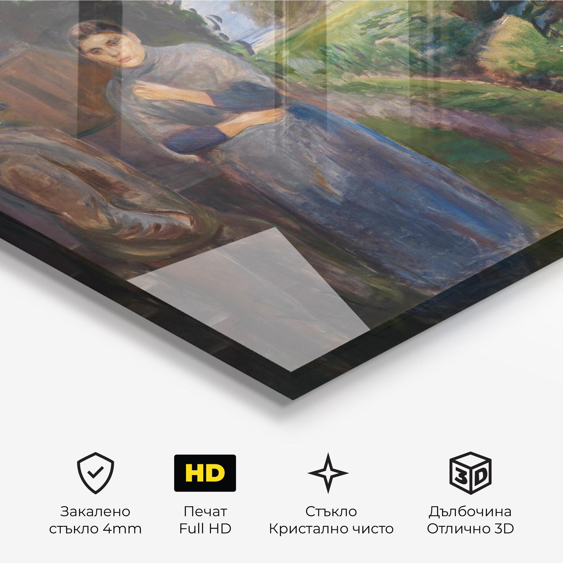 Стъклена картина Evening Passion mockup 3