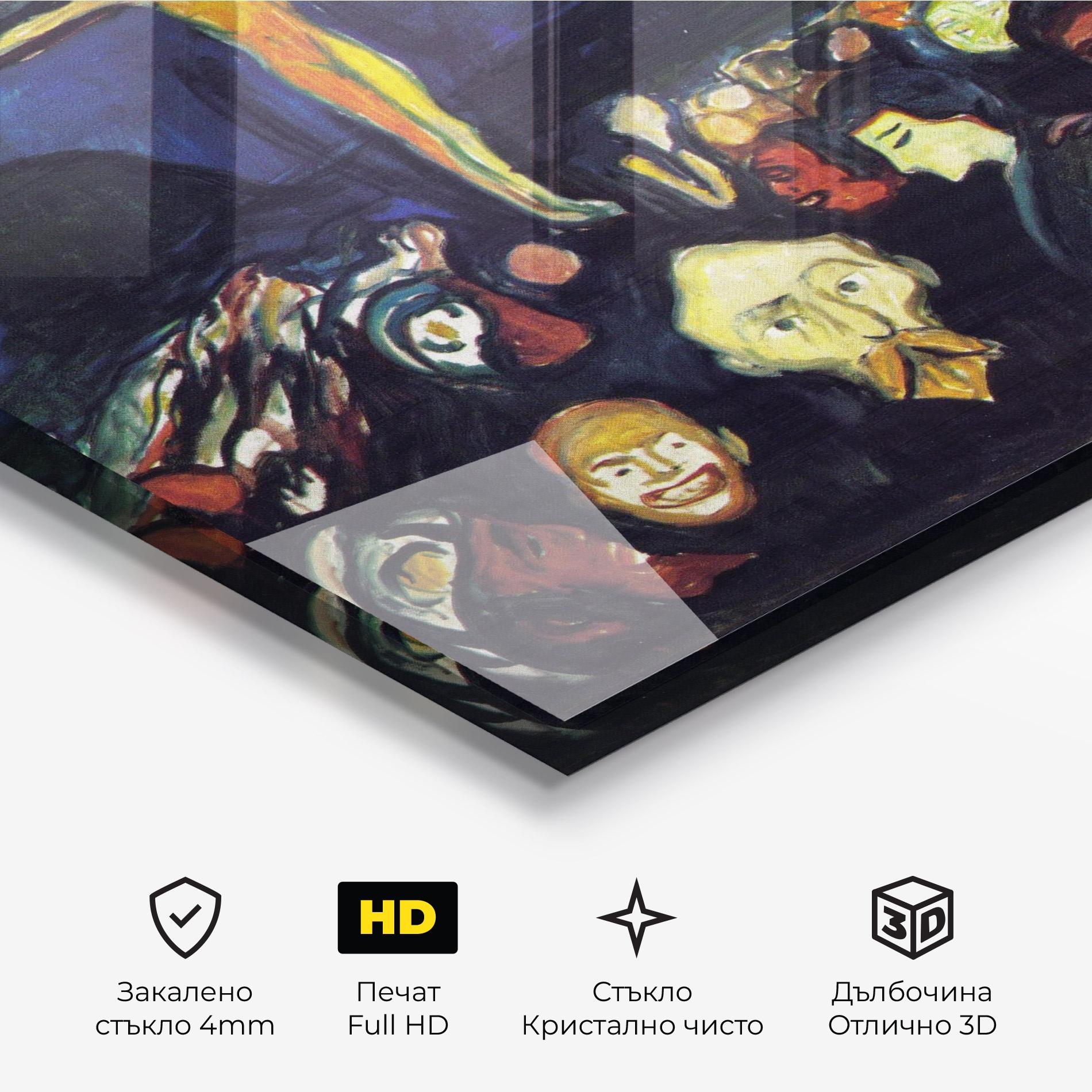 Стъклена картина Golgotha mockup 3