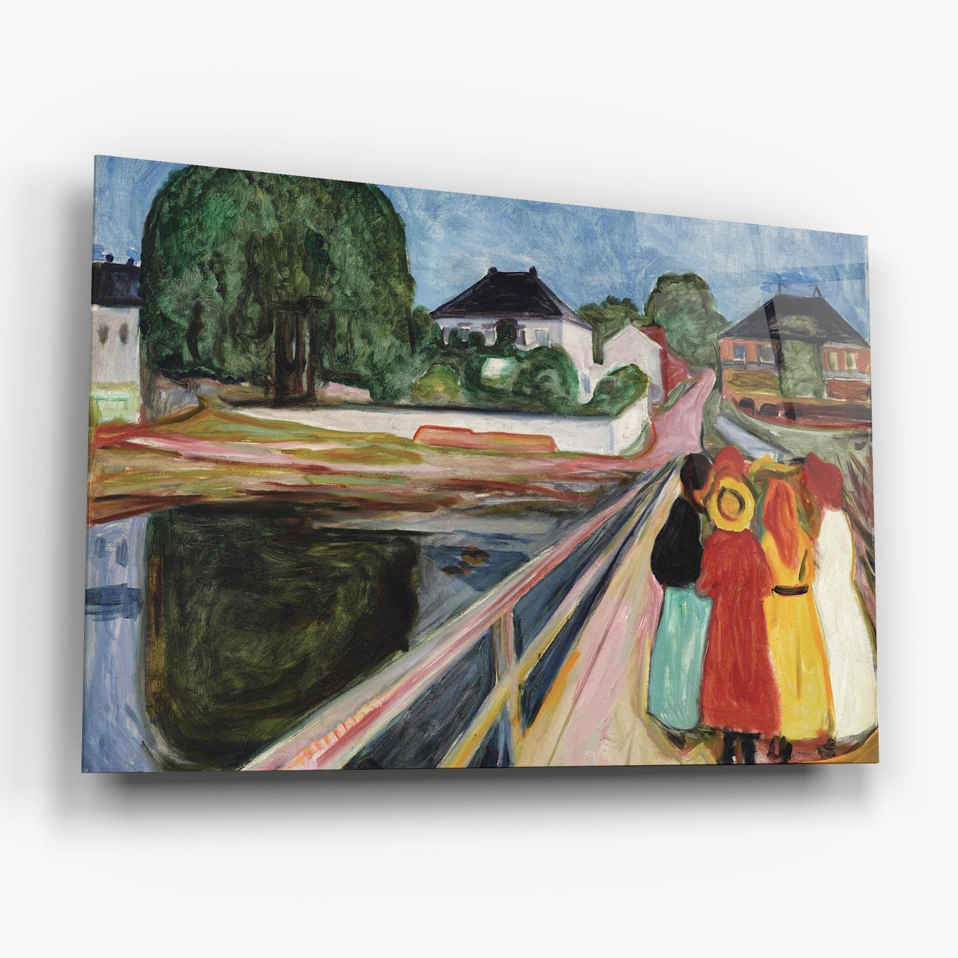 Стъклена картина Pikene Pa Broen mockup 6