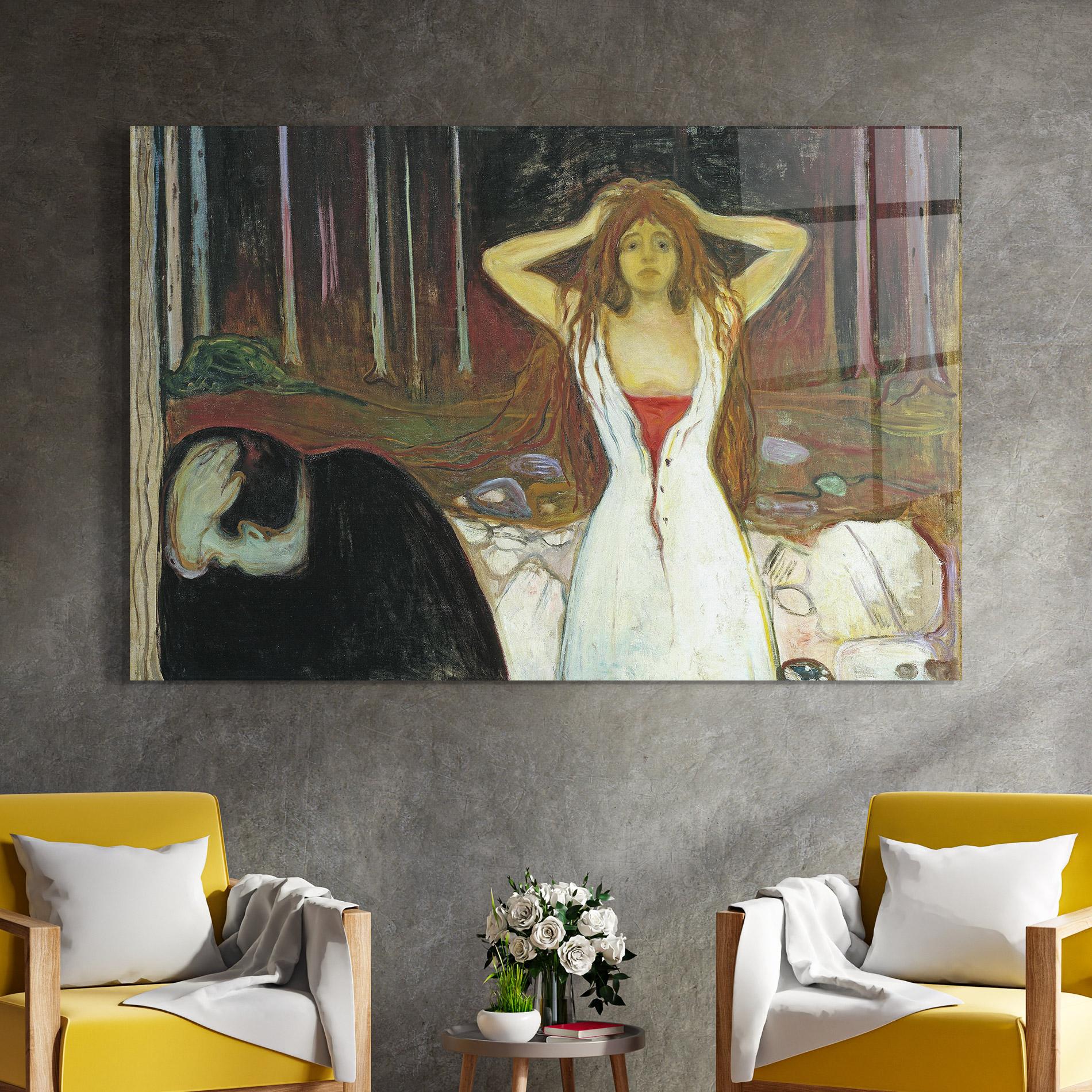 Стъклена картина Ashes mockup 4