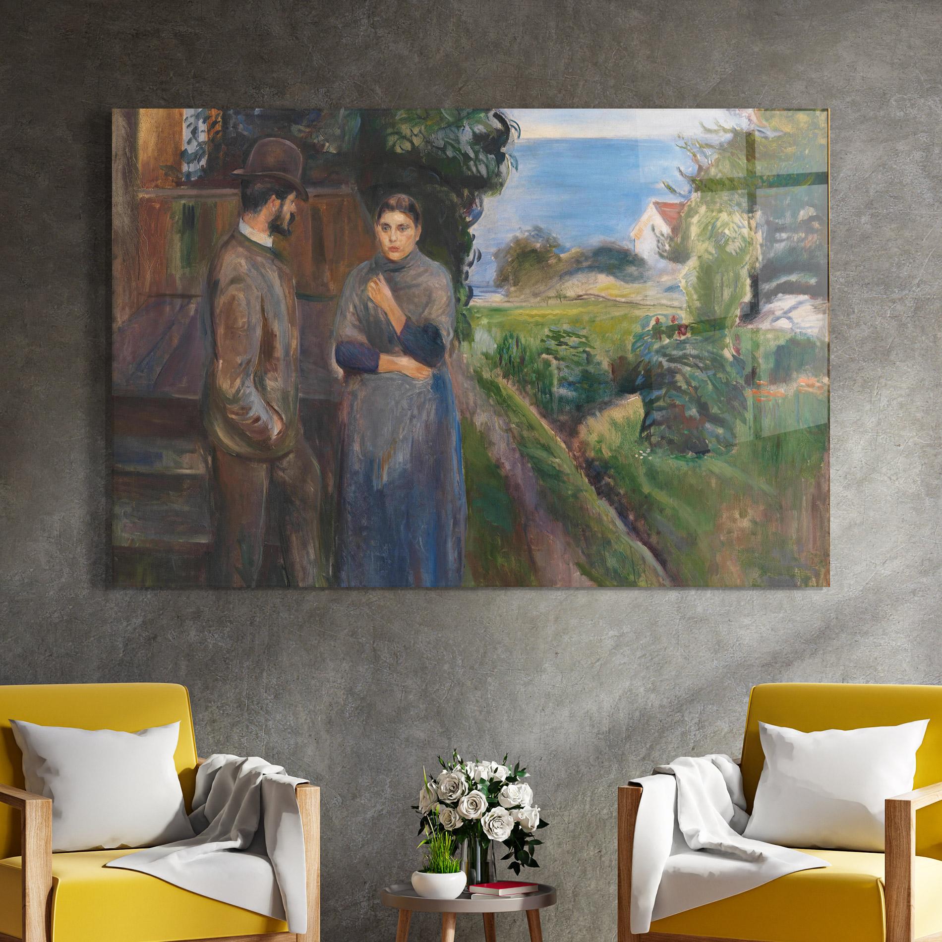 Стъклена картина Evening Passion mockup 4