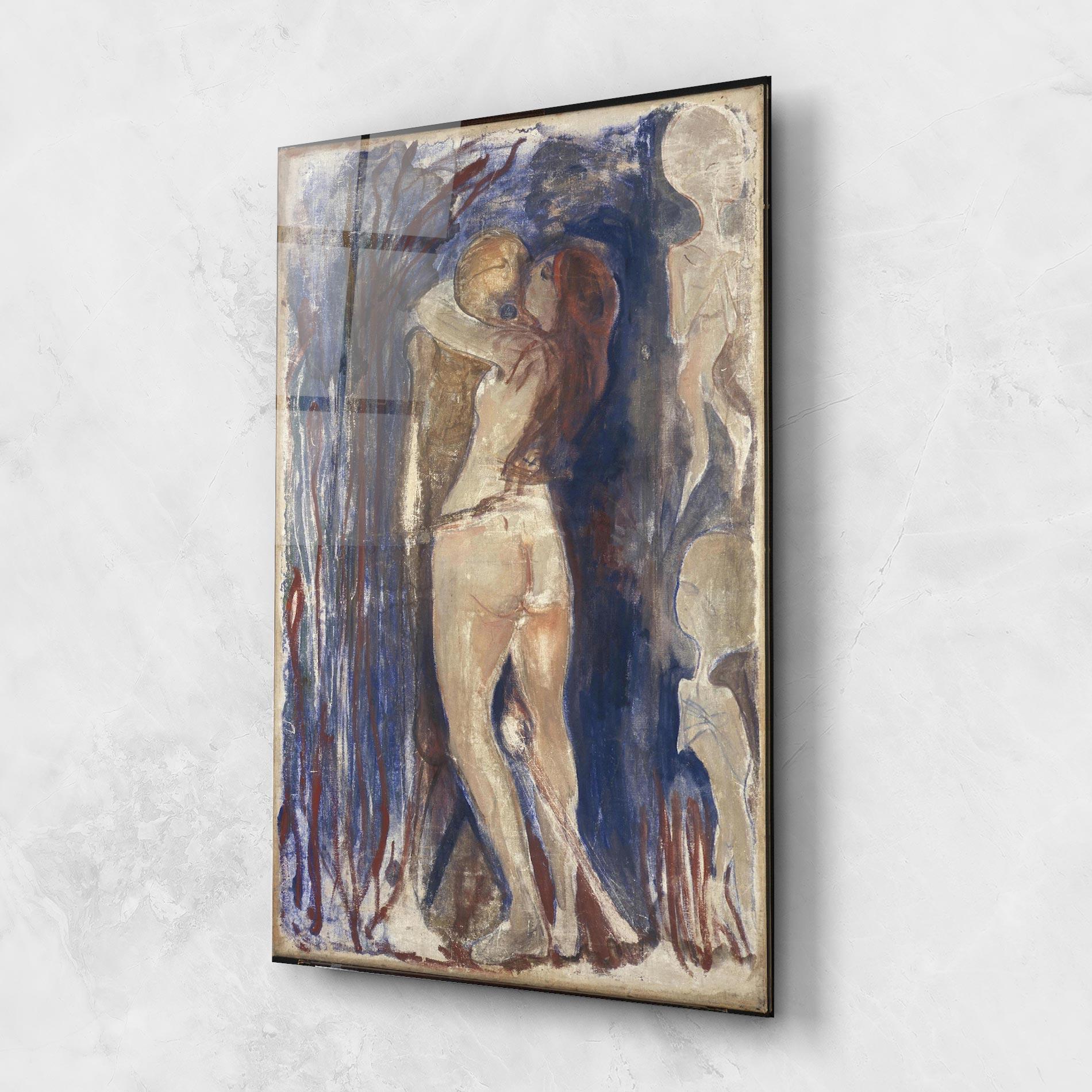 Стъклена картина Death And Life mockup 1