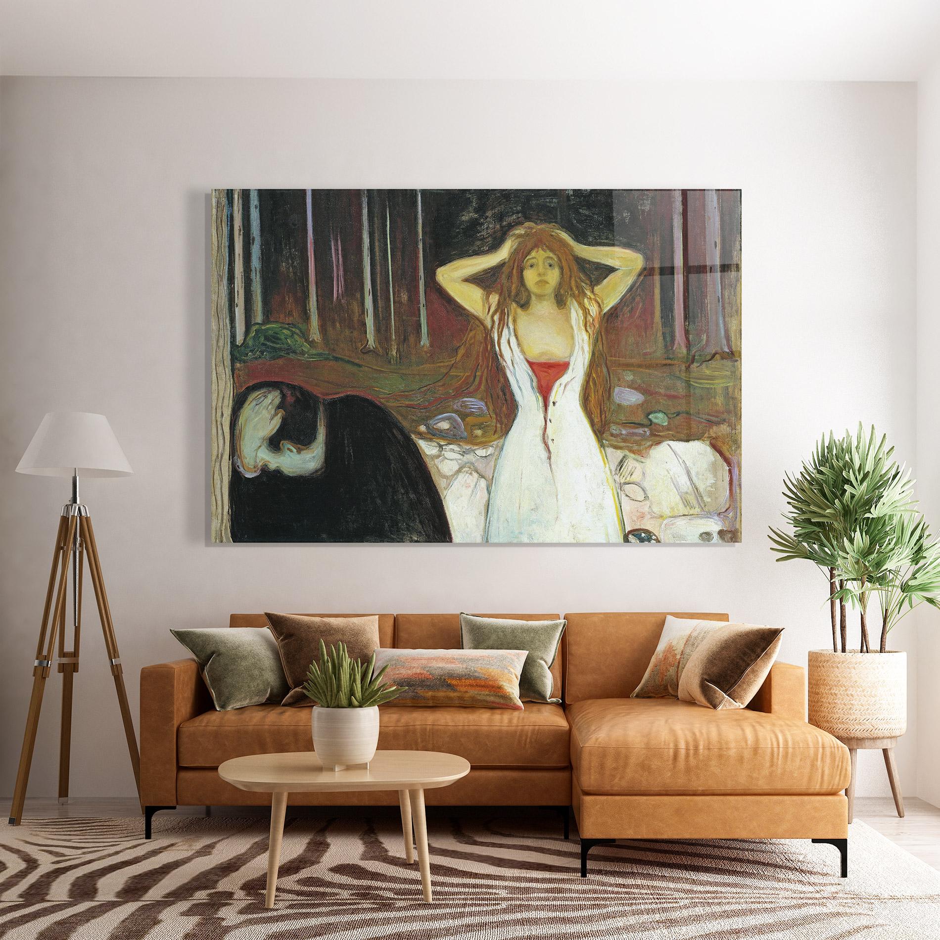 Стъклена картина Ashes mockup 7