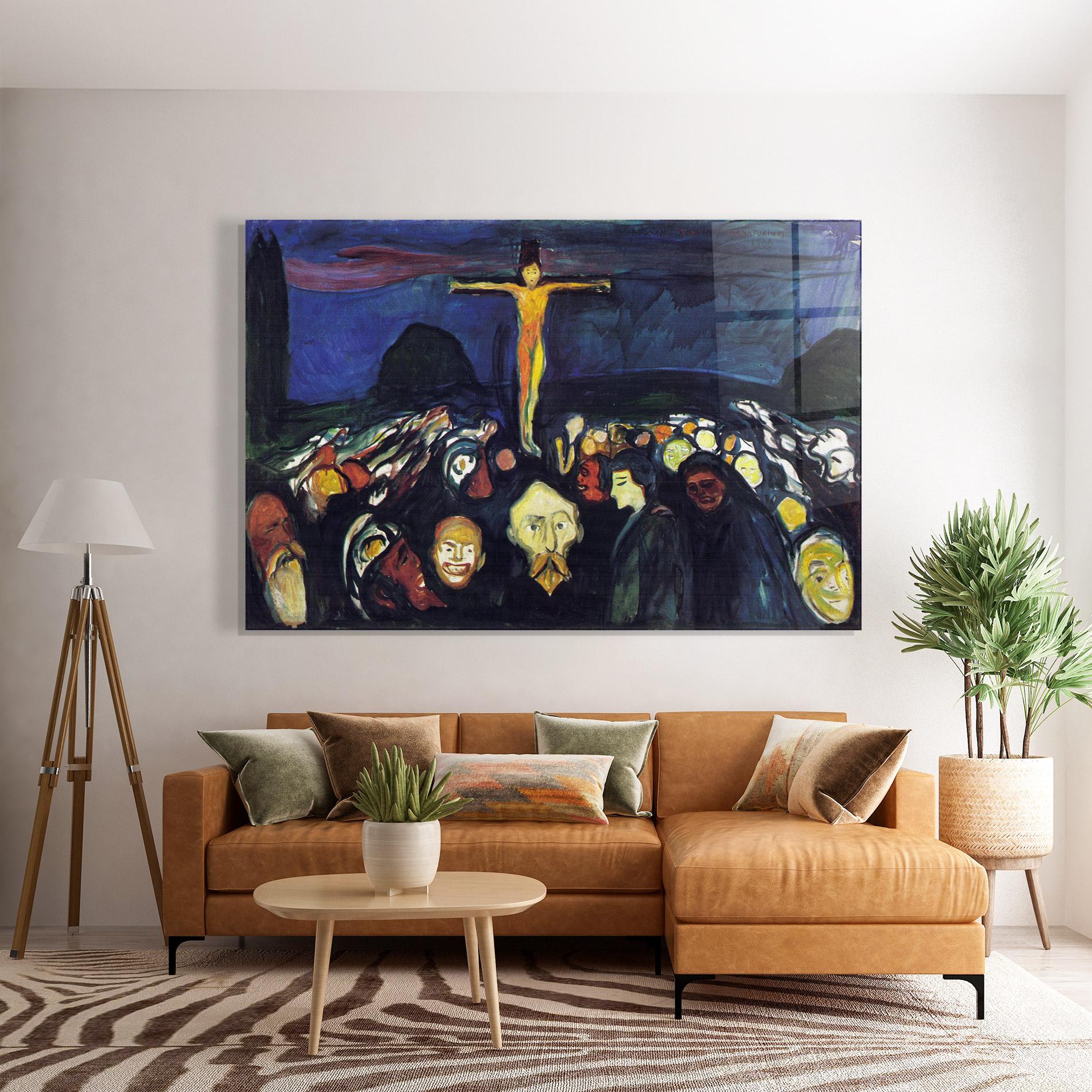 Стъклена картина Golgotha mockup 7