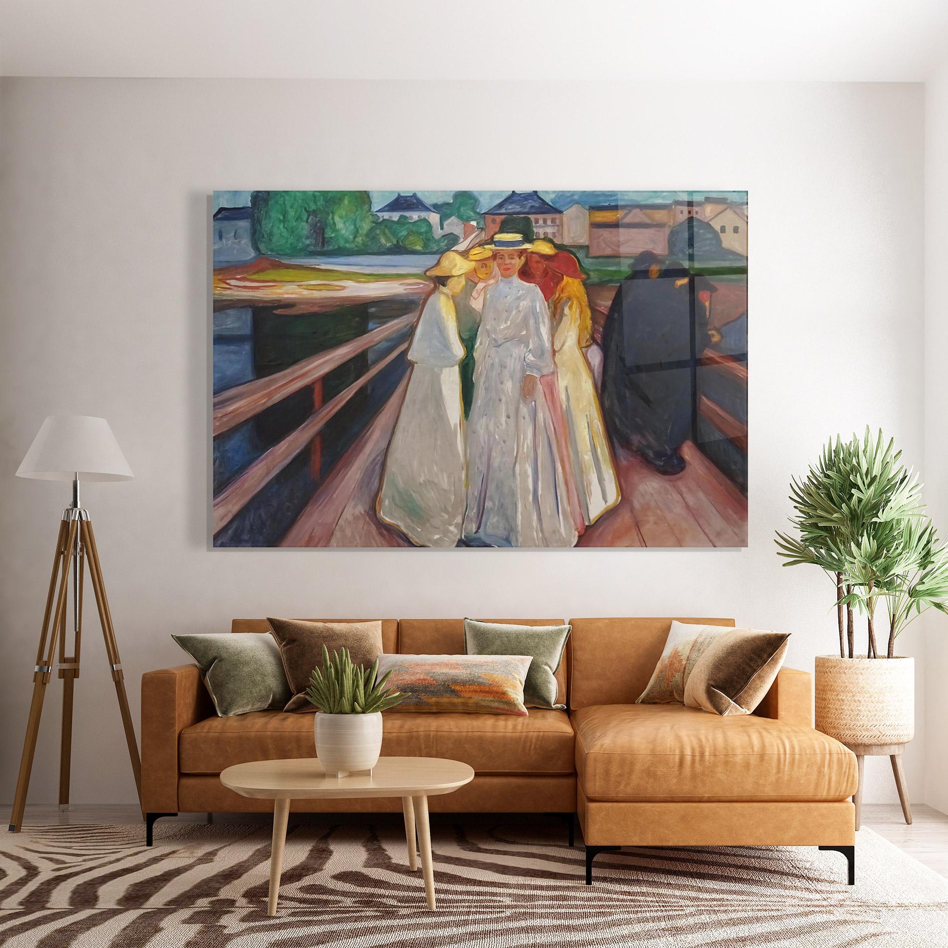 Стъклена картина Munch Art mockup 7