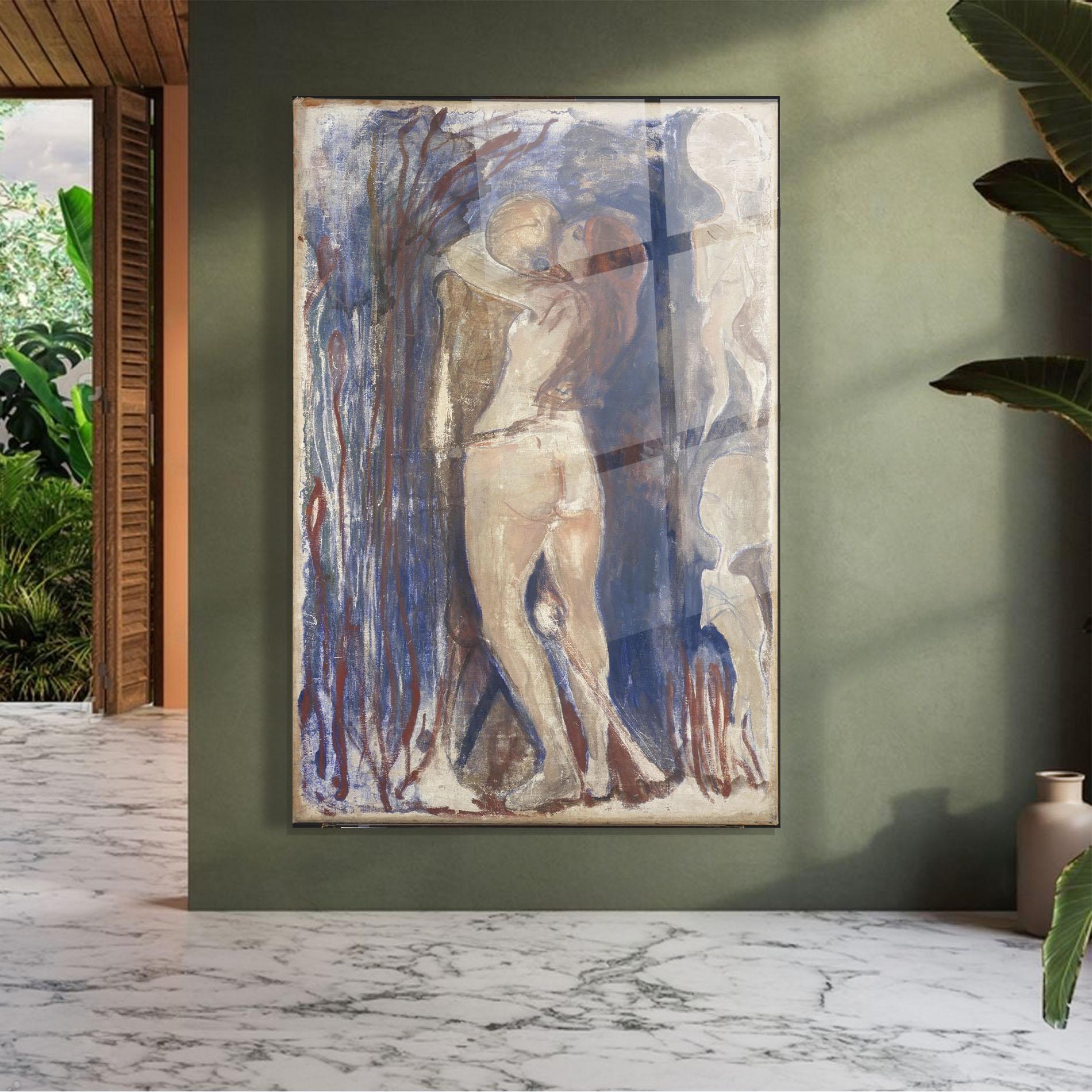 Стъклена картина Death And Life mockup 7