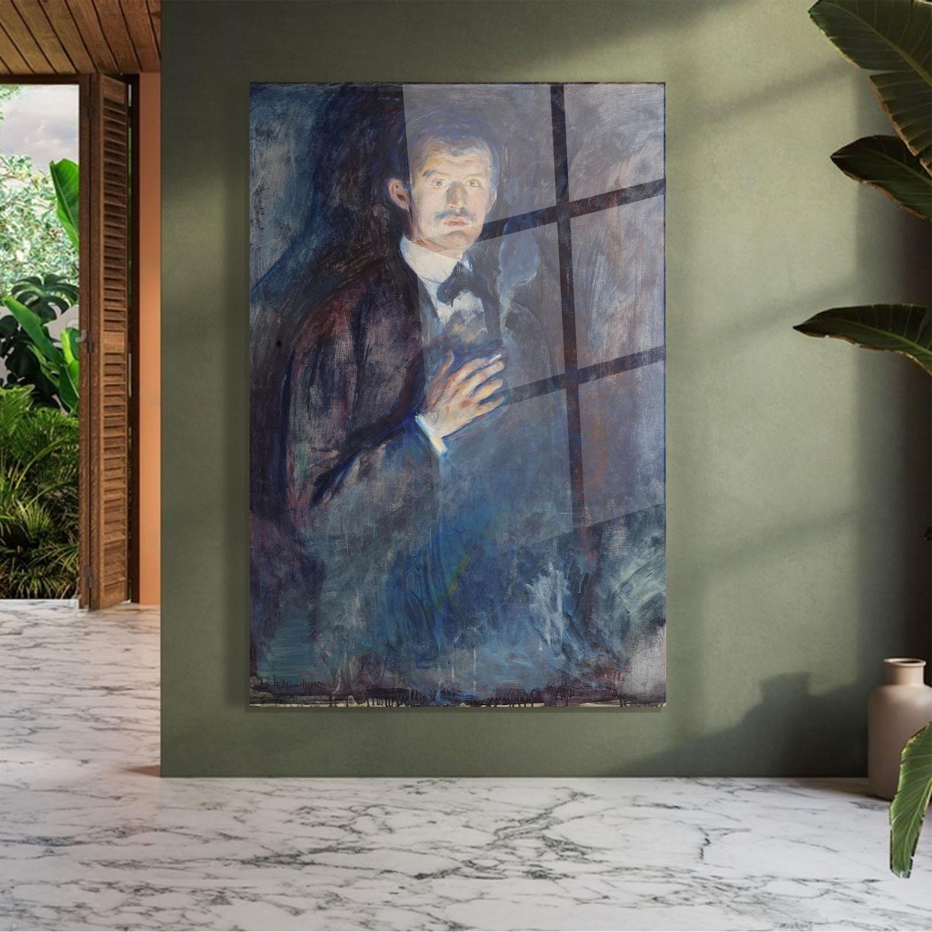 Стъклена картина Self Burning Cigarette mockup 7