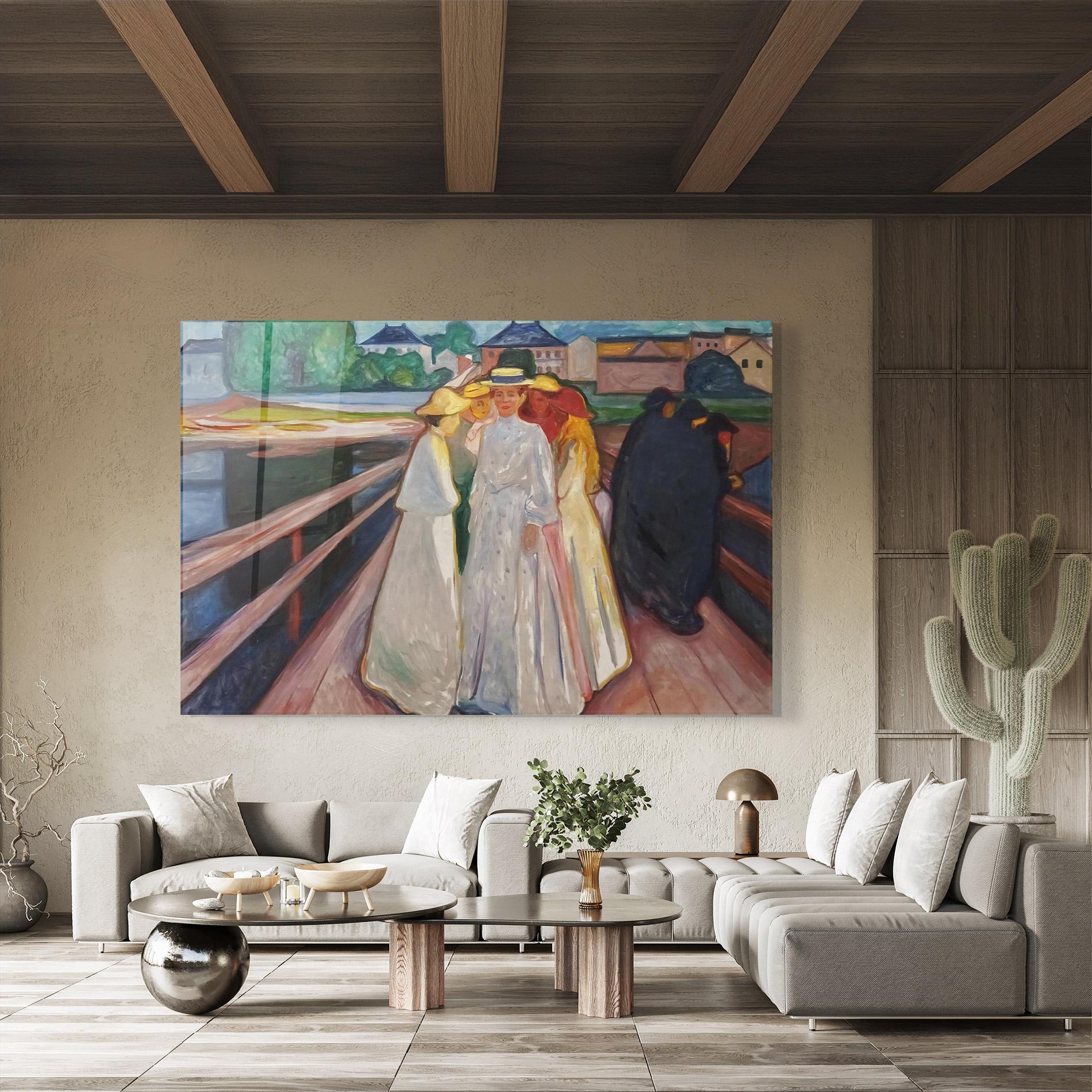 Стъклена картина Munch Art mockup 8