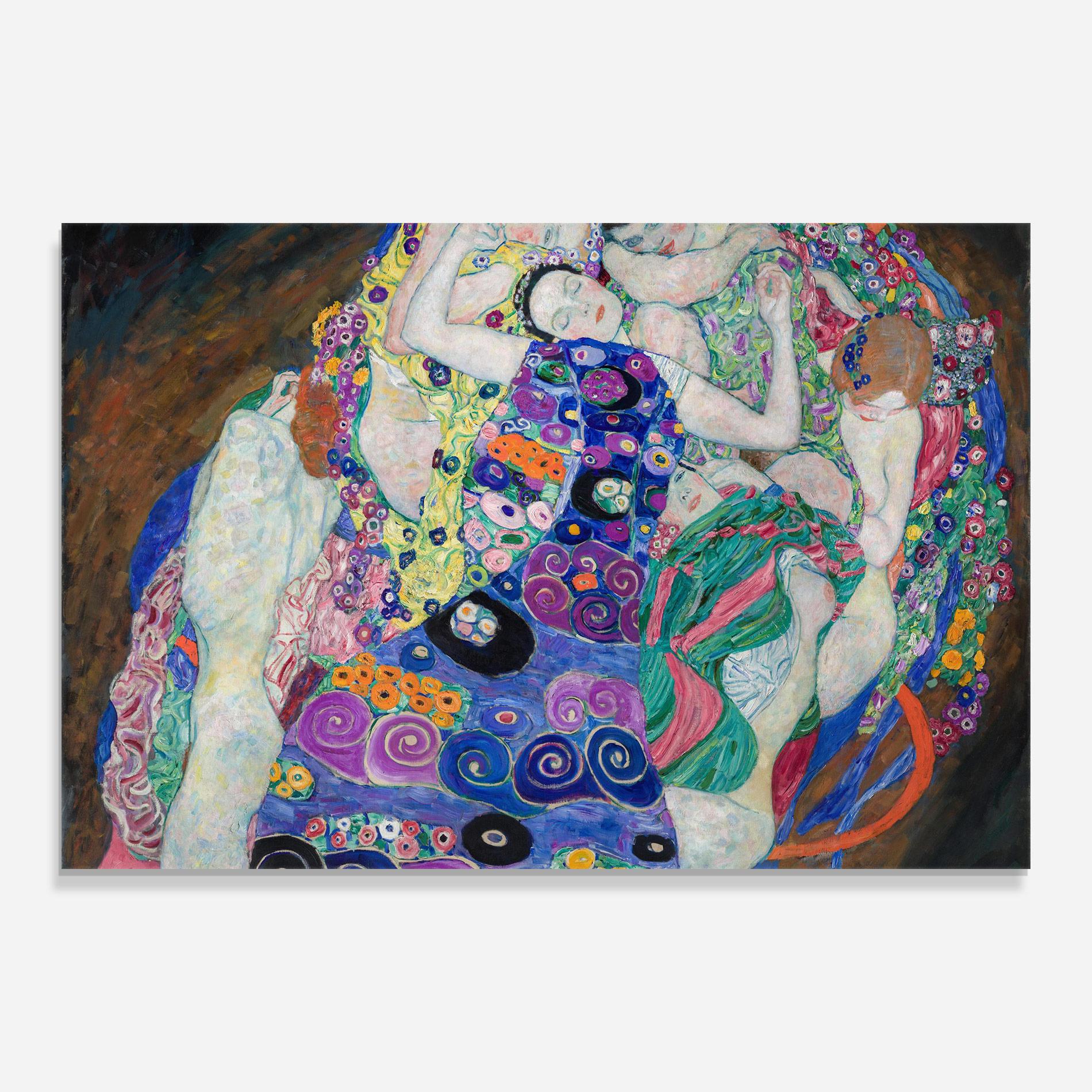 Стъклена картина Klimt Die Jungfrau mockup 0