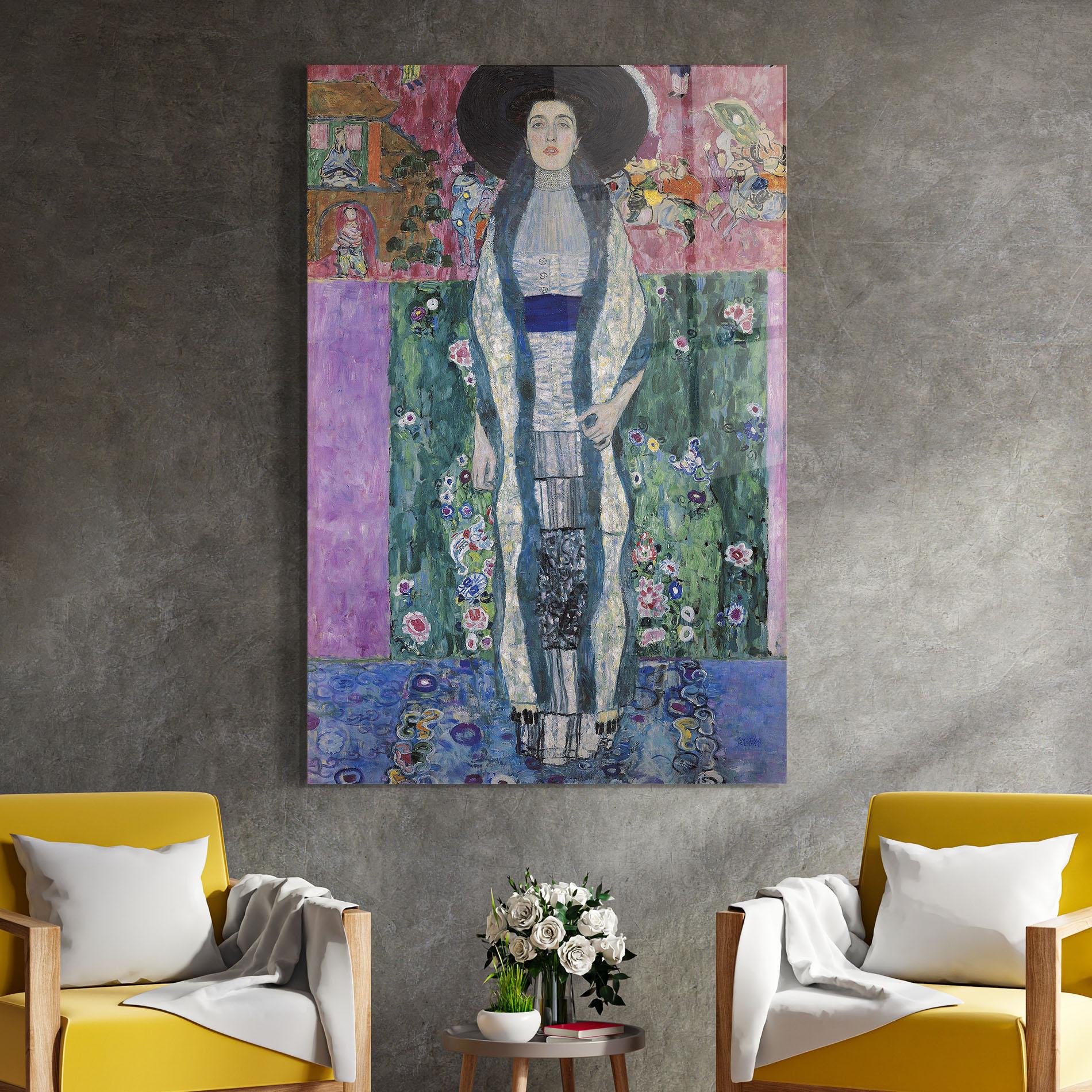 Стъклена картина Portrait Of Adele Bloch mockup 4