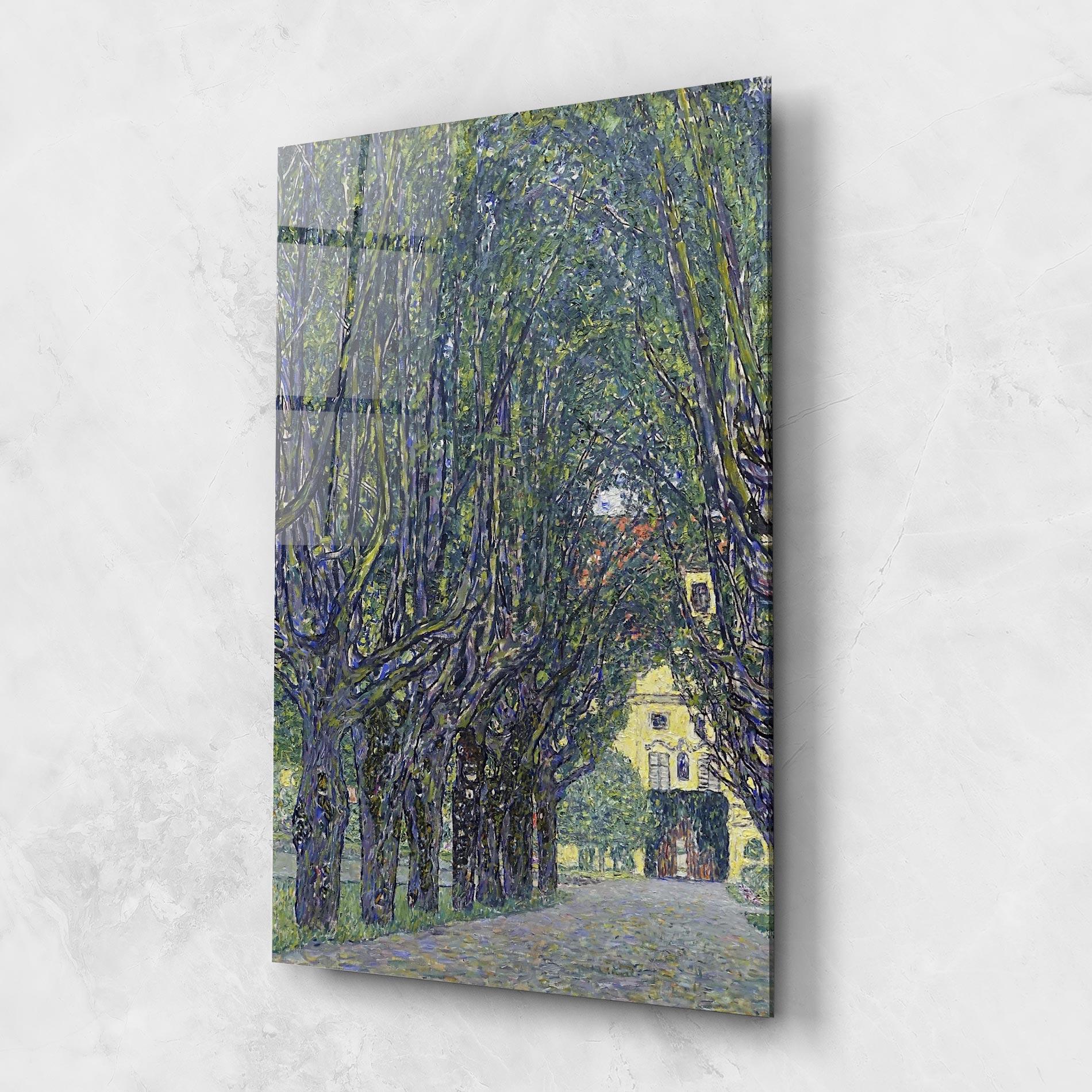 Стъклена картина Allee At Schloss Kammer mockup 1