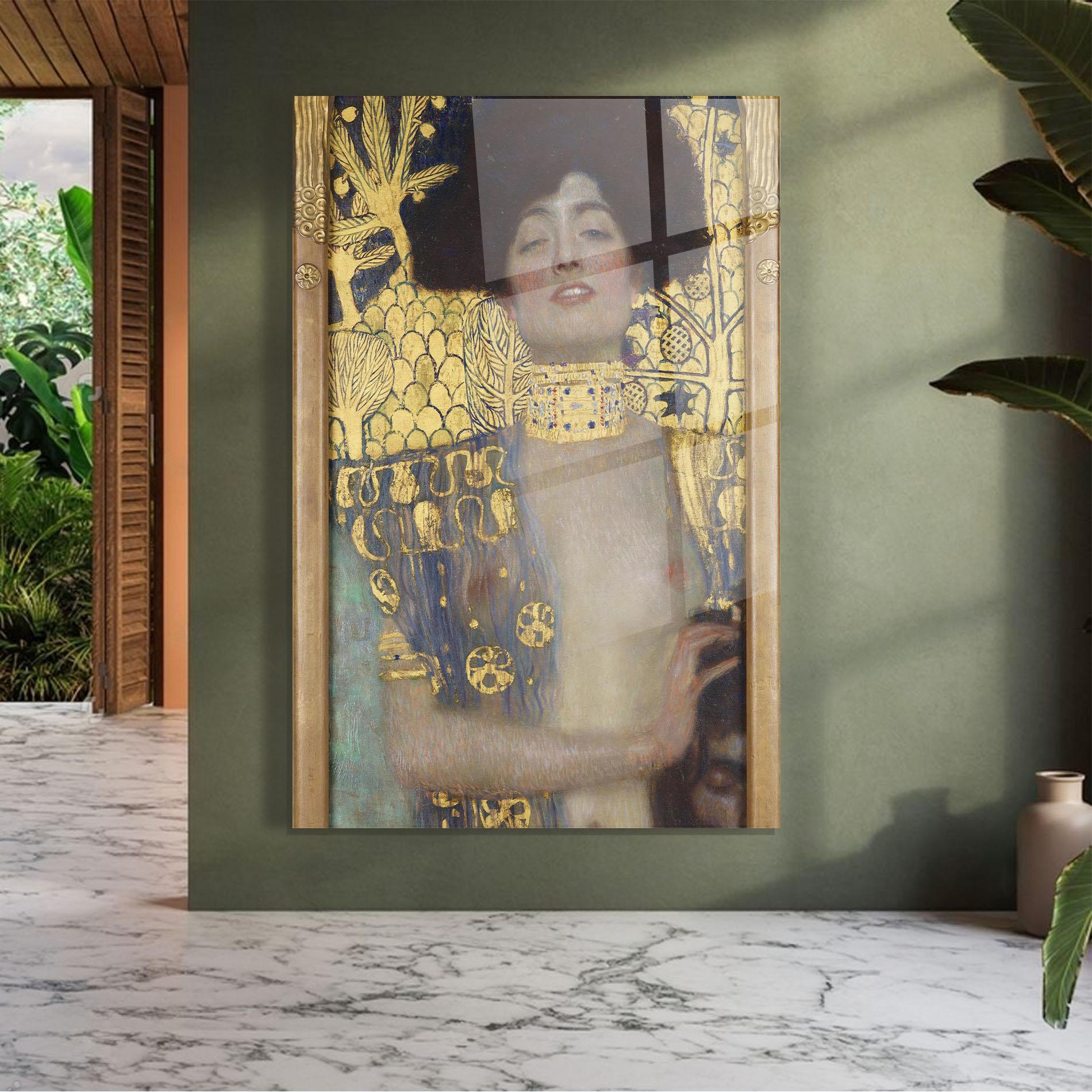 Стъклена картина Judith mockup 7