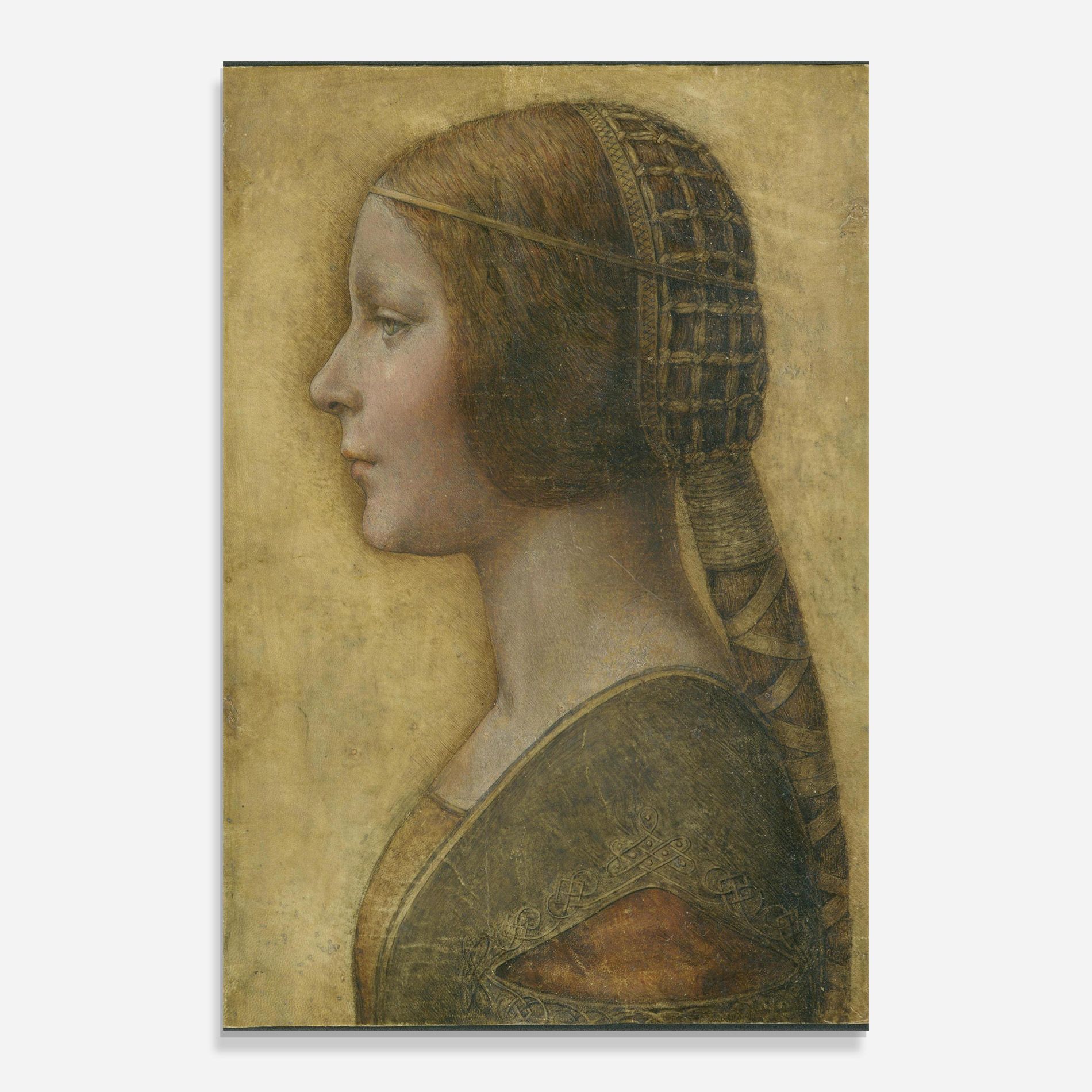 Profile Of A Young Fiancee Da Vinci mockup 0