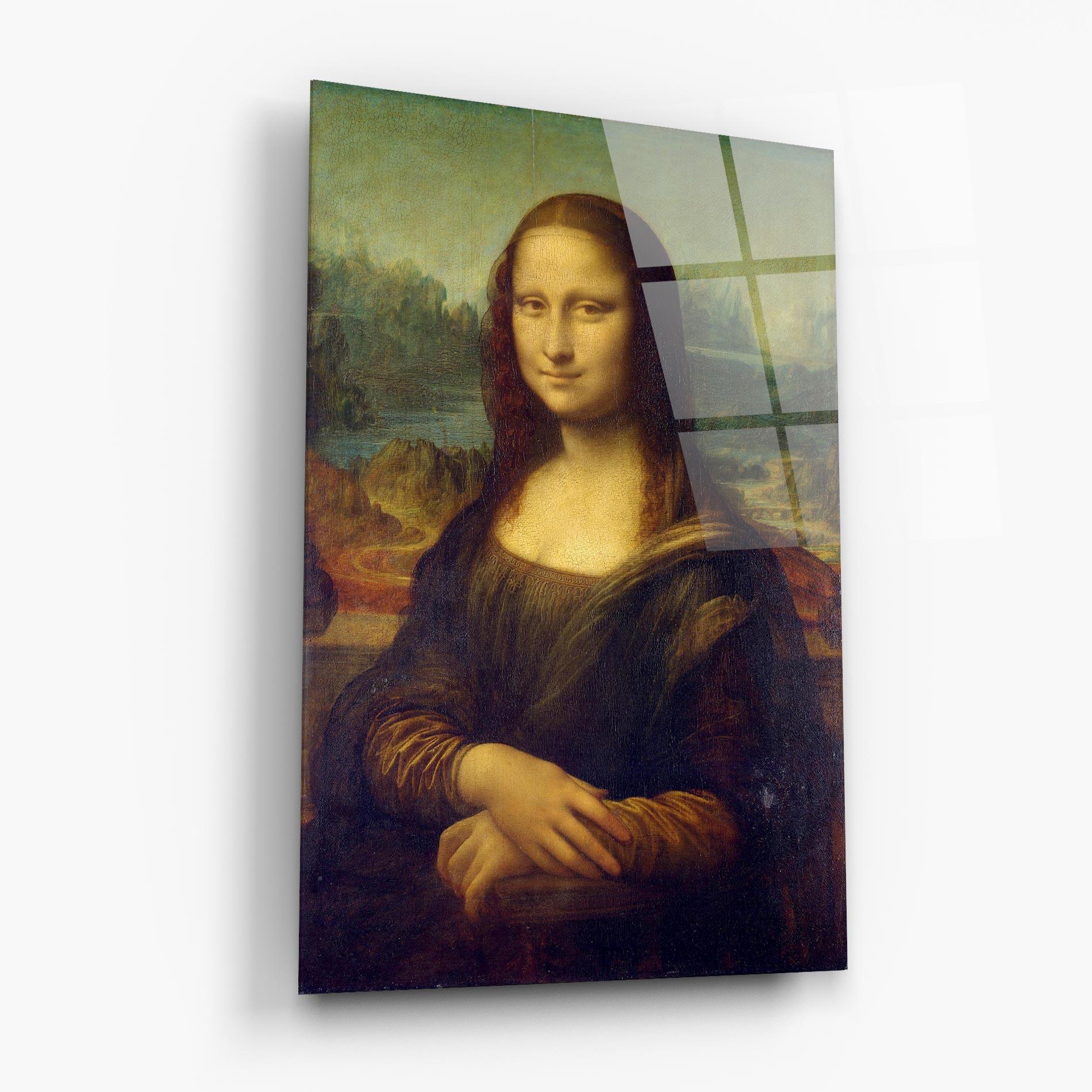 Стъклена картина Gioconda By Leonardo Da Vinci mockup 6