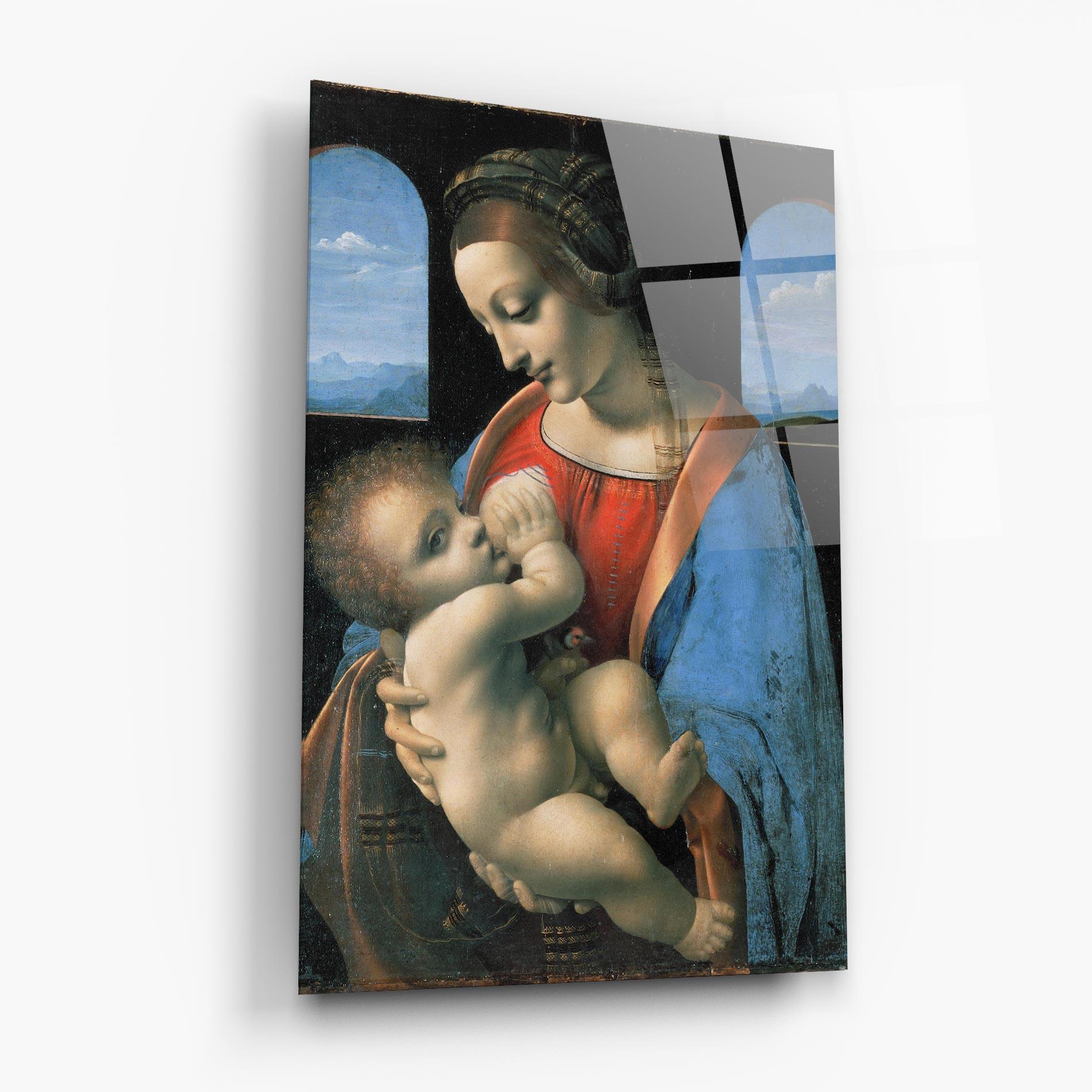 Стъклена картина Leonardo Da Vinci Attributed Madonna Litta mockup 6