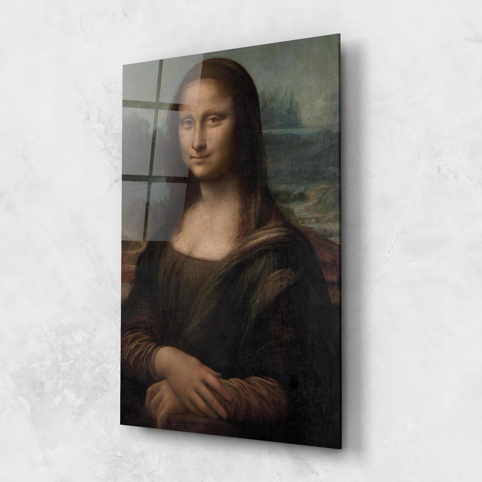 Стъклена картина Mona Lisa By Leonardo Da Vinci mockup 1