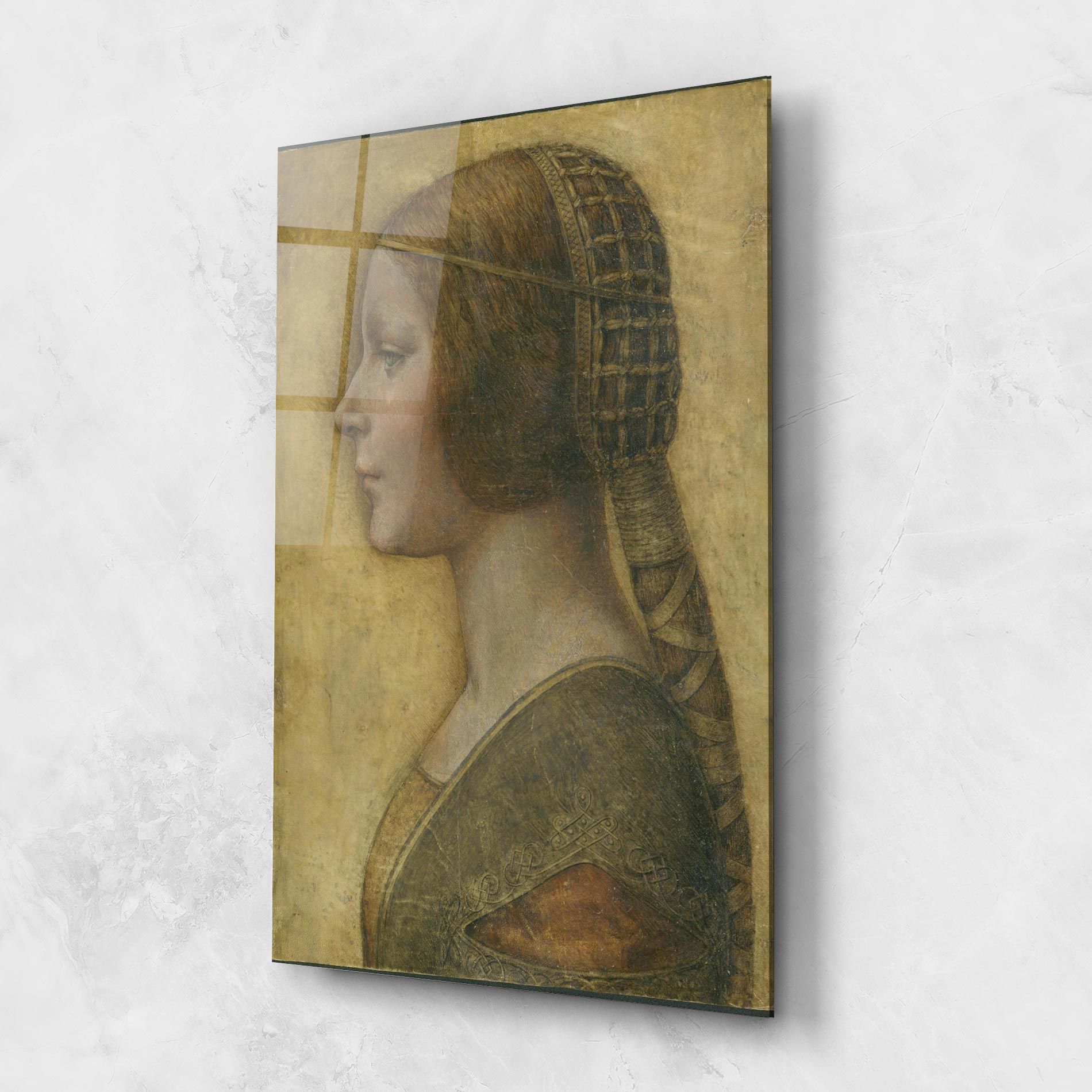 Profile Of A Young Fiancee Da Vinci mockup 1