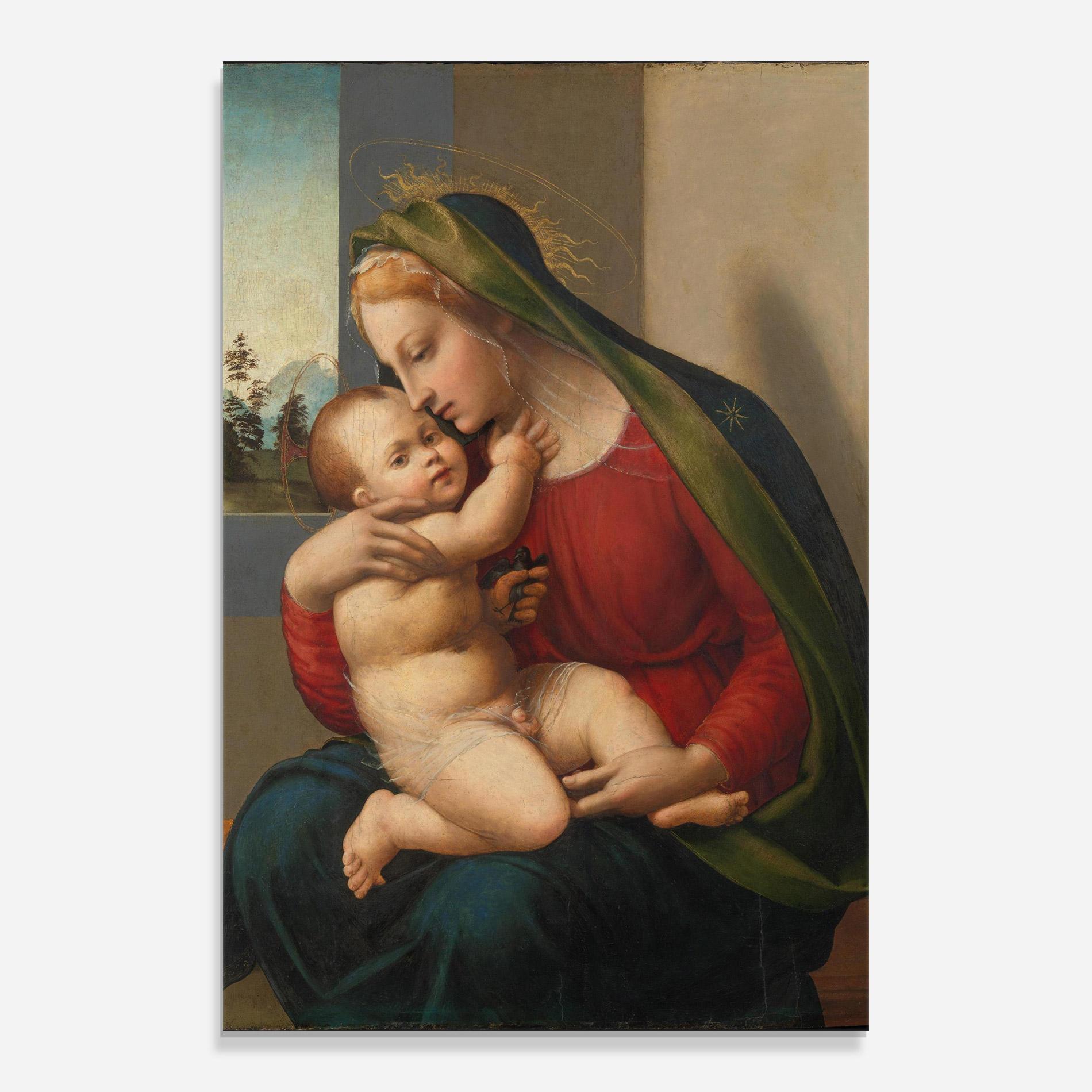 Стъклена картина Madonna And Child mockup 0
