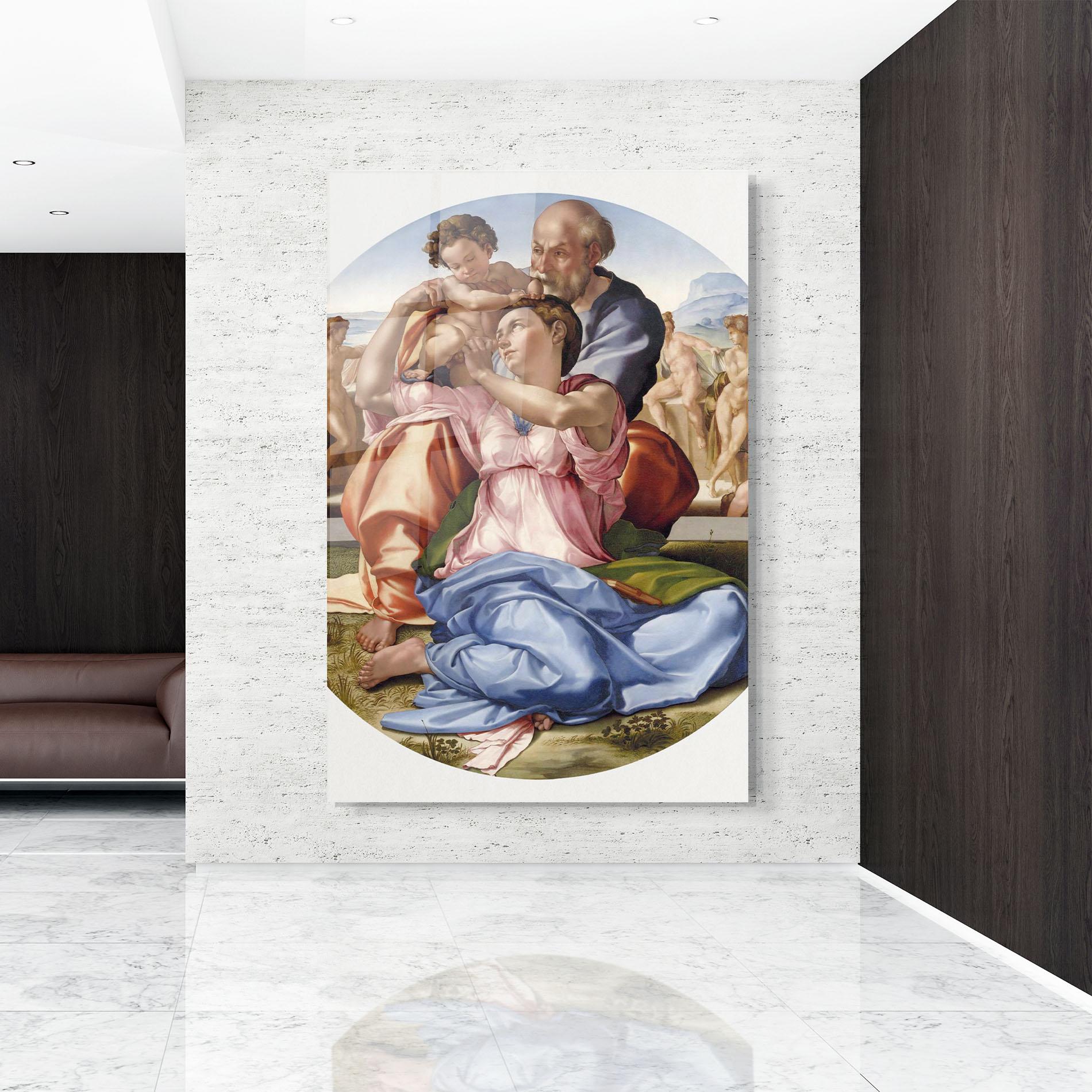 Стъклена картина Doni Tondo mockup 9
