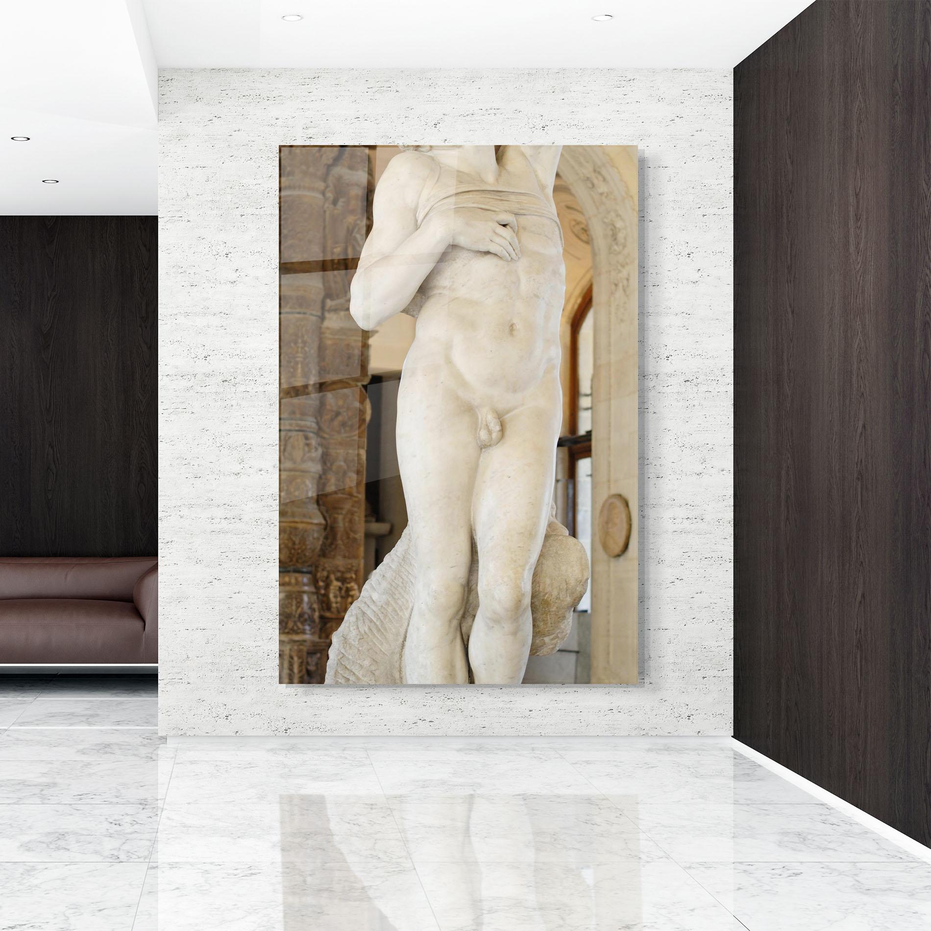 Стъклена картина Dying Slave mockup 9