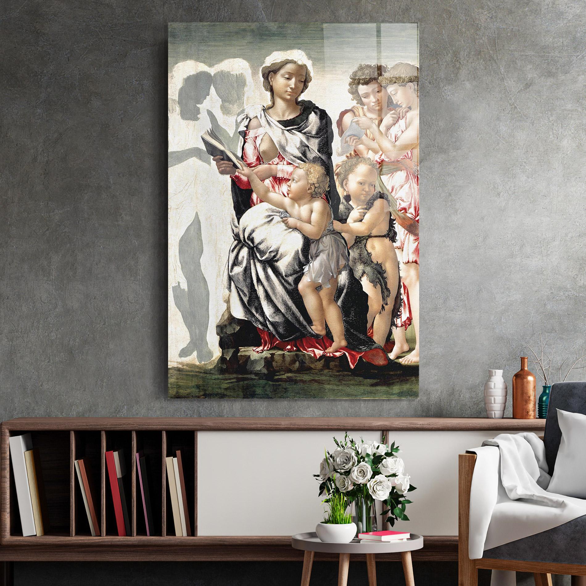 Стъклена картина Manchester Madonna mockup 2