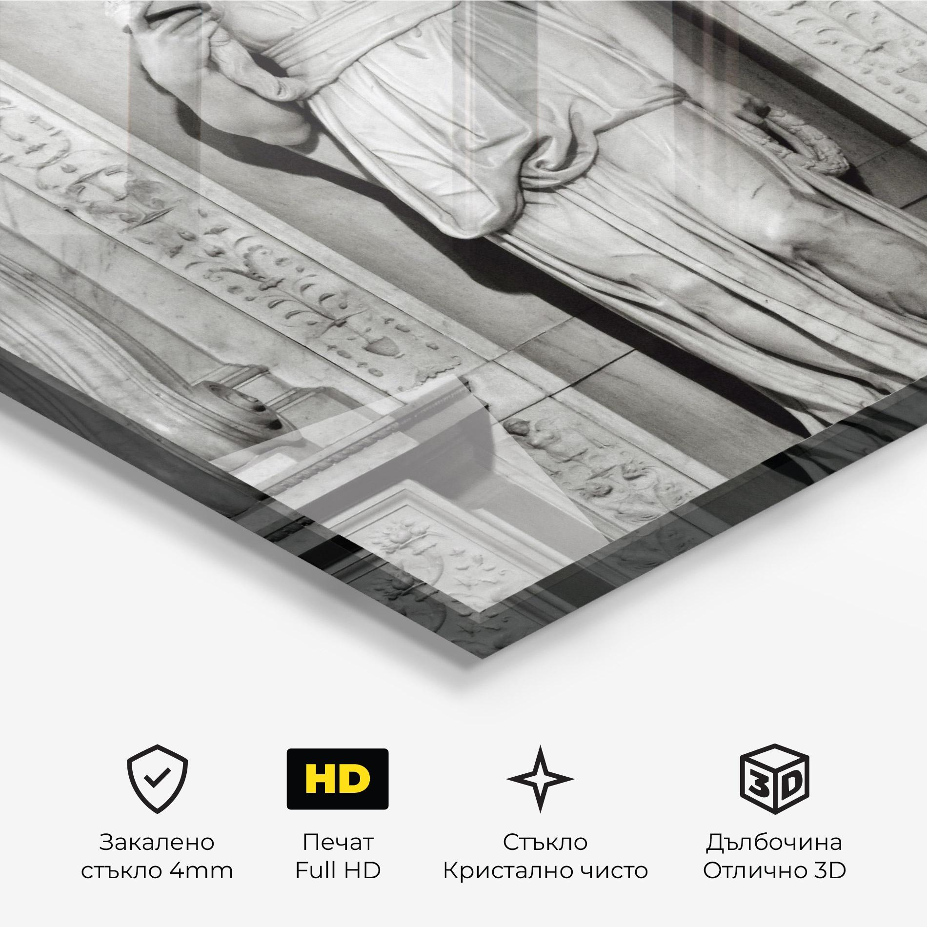 Стъклена картина Leah mockup 3