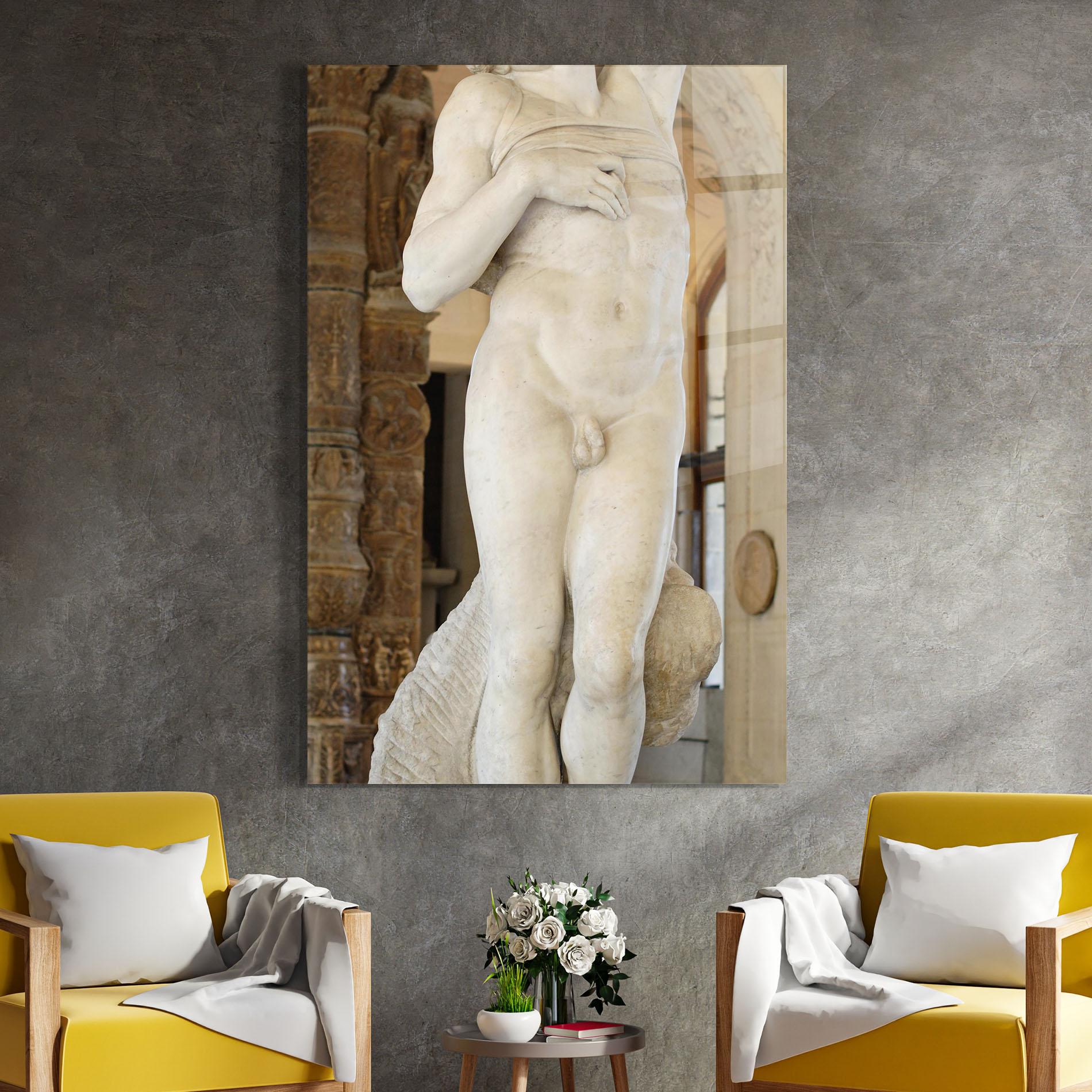 Стъклена картина Dying Slave mockup 4