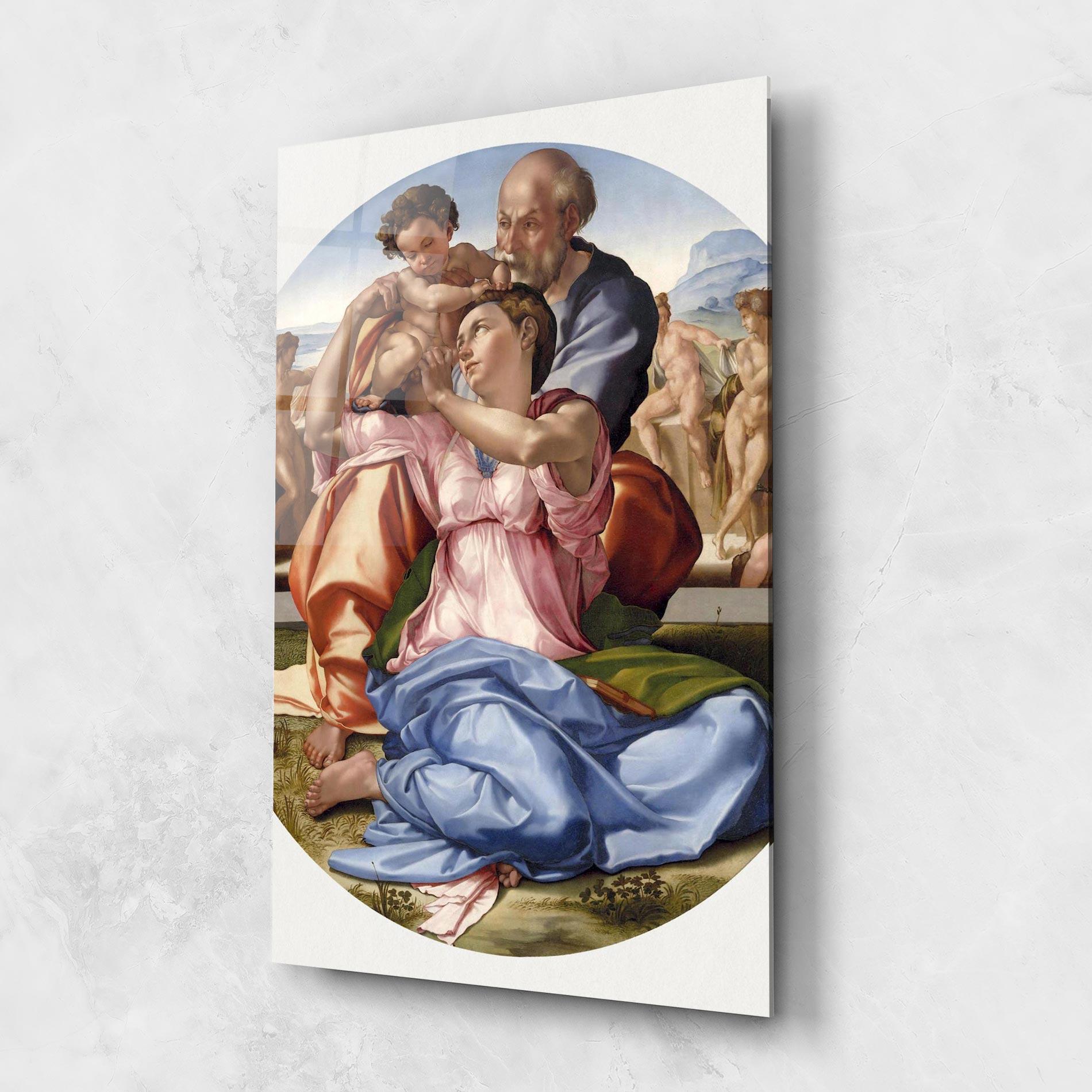 Стъклена картина Doni Tondo mockup 1