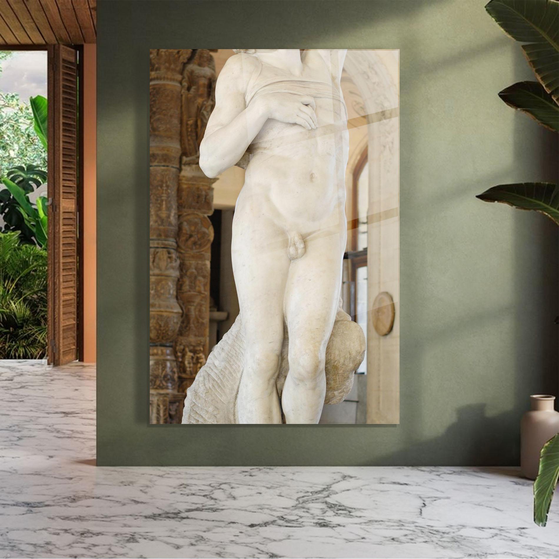 Стъклена картина Dying Slave mockup 7