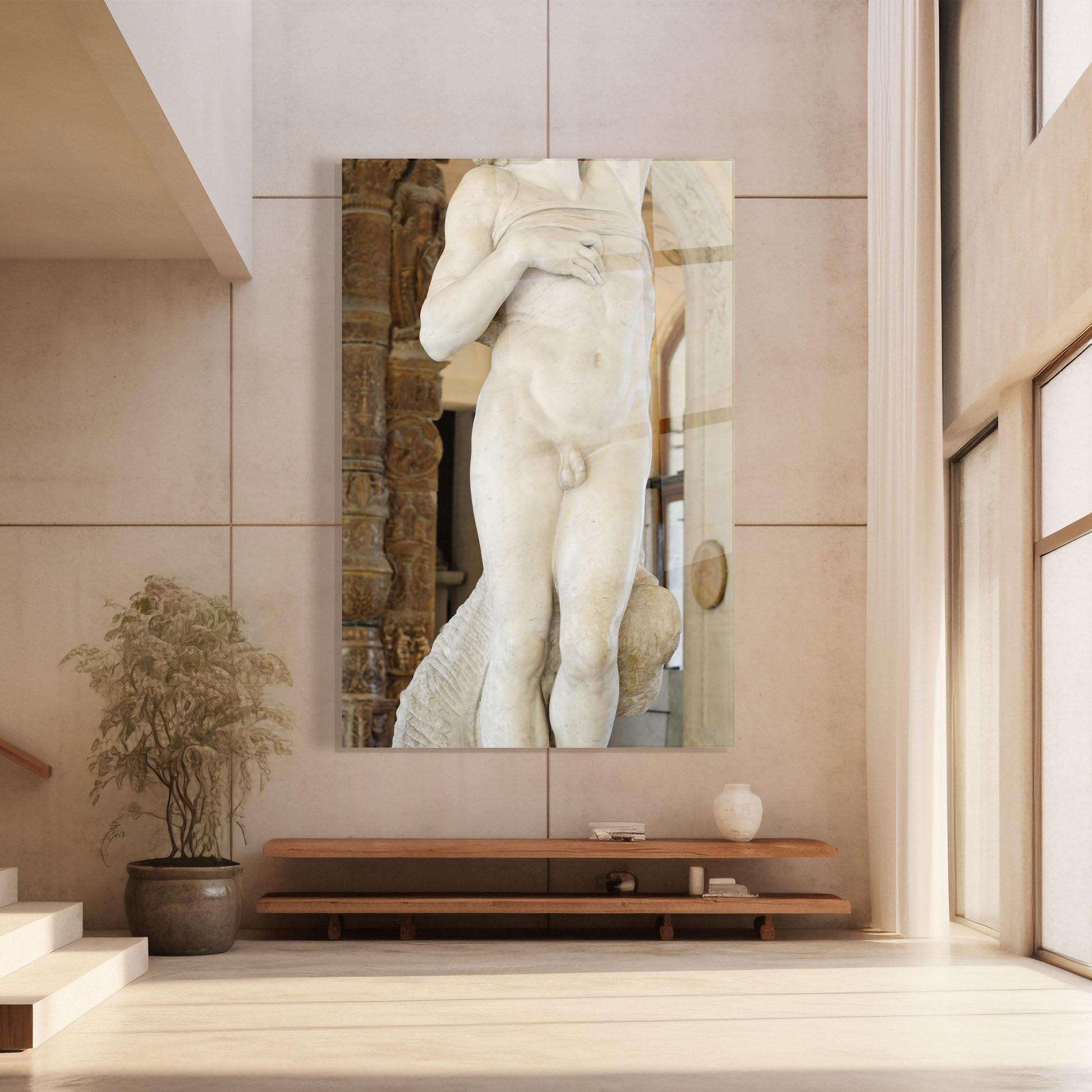 Стъклена картина Dying Slave mockup 8