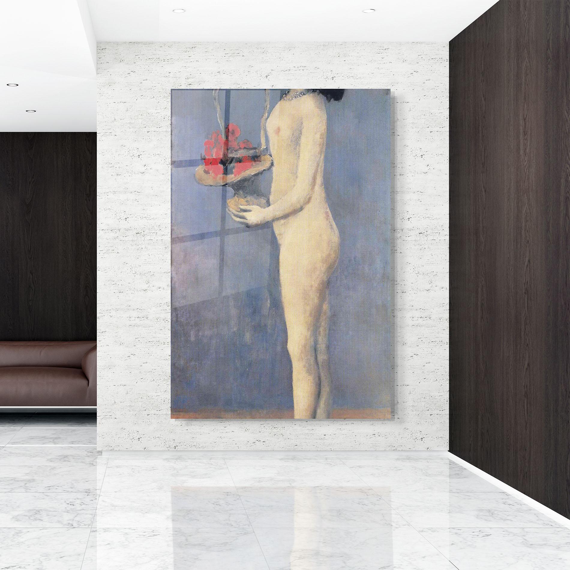 Стъклена картина Le Panier Fleuri mockup 9