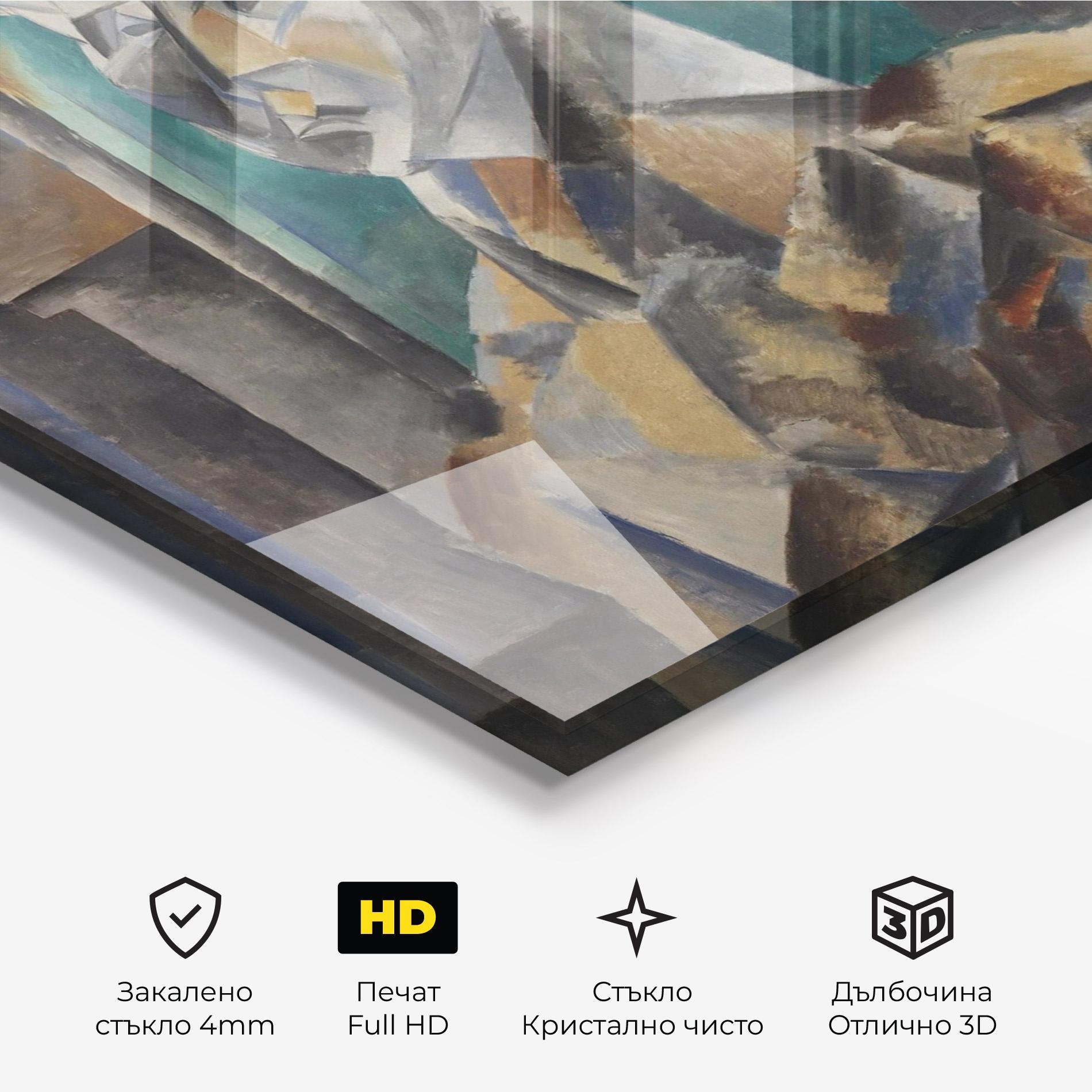 Стъклена картина Buste De Femme mockup 3