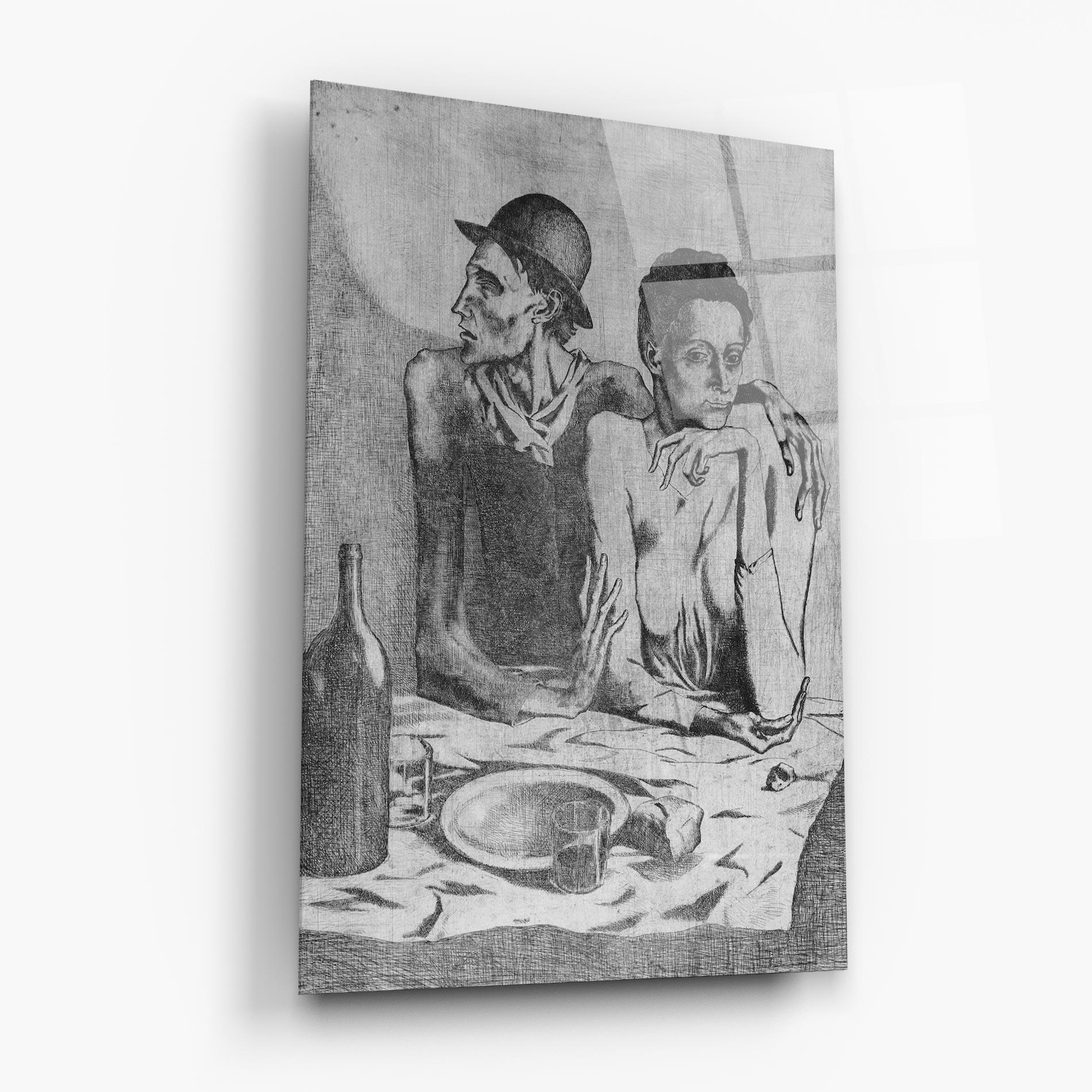 Стъклена картина The Frugal Repast mockup 6