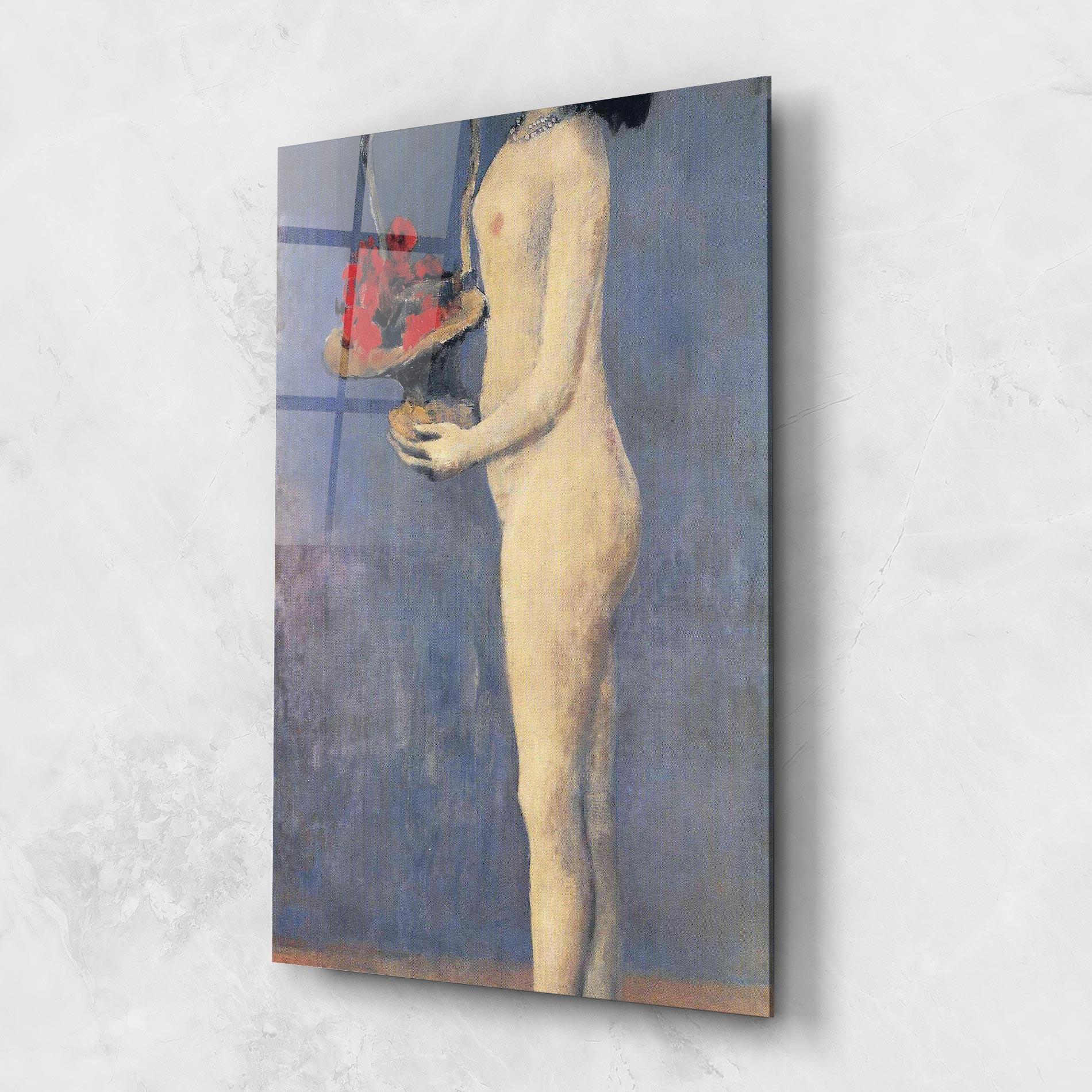 Стъклена картина Le Panier Fleuri mockup 1