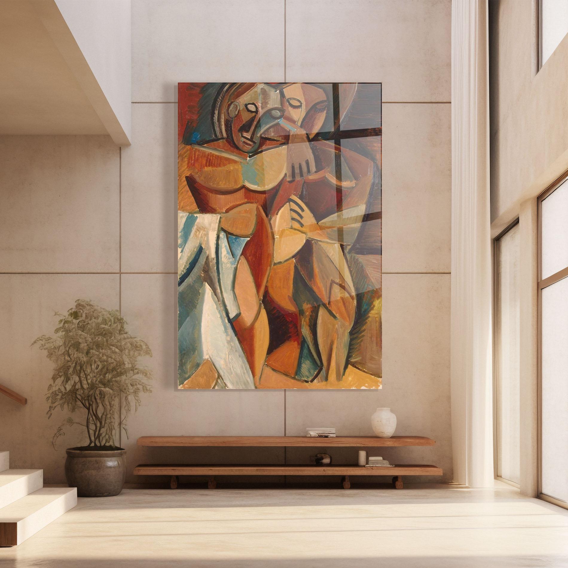 Стъклена картина Friendship Two Nudes mockup 8