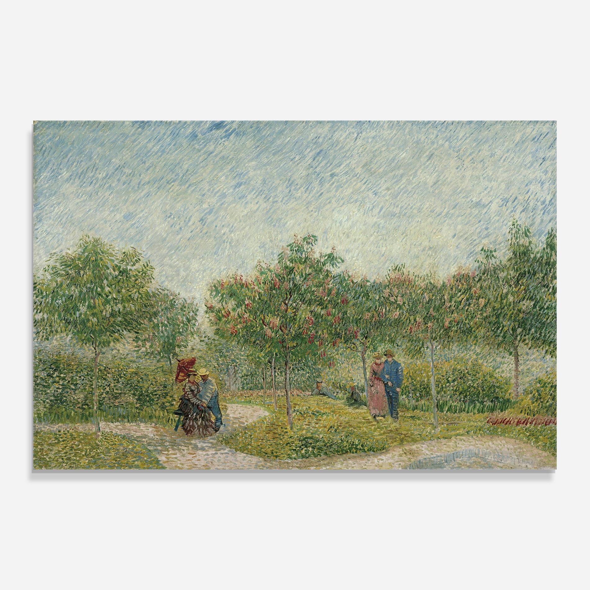 Стъклена картина Montmartre Met Geliefden mockup 0