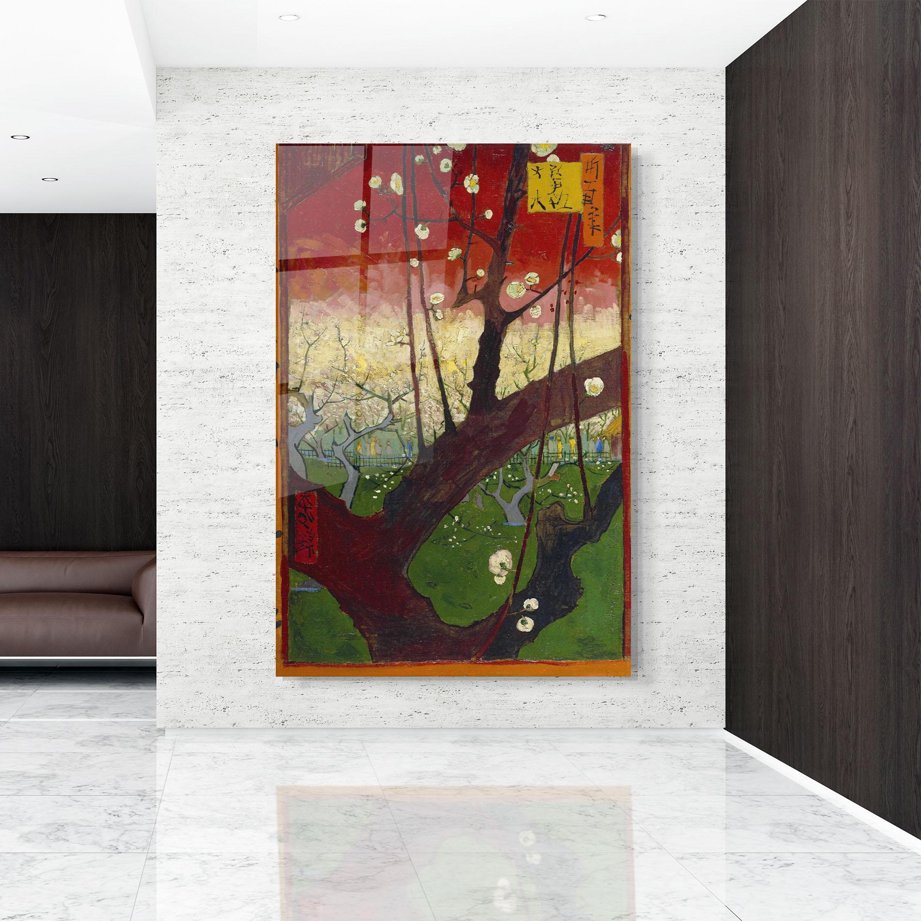 Стъклена картина Naar Hiroshige mockup 9