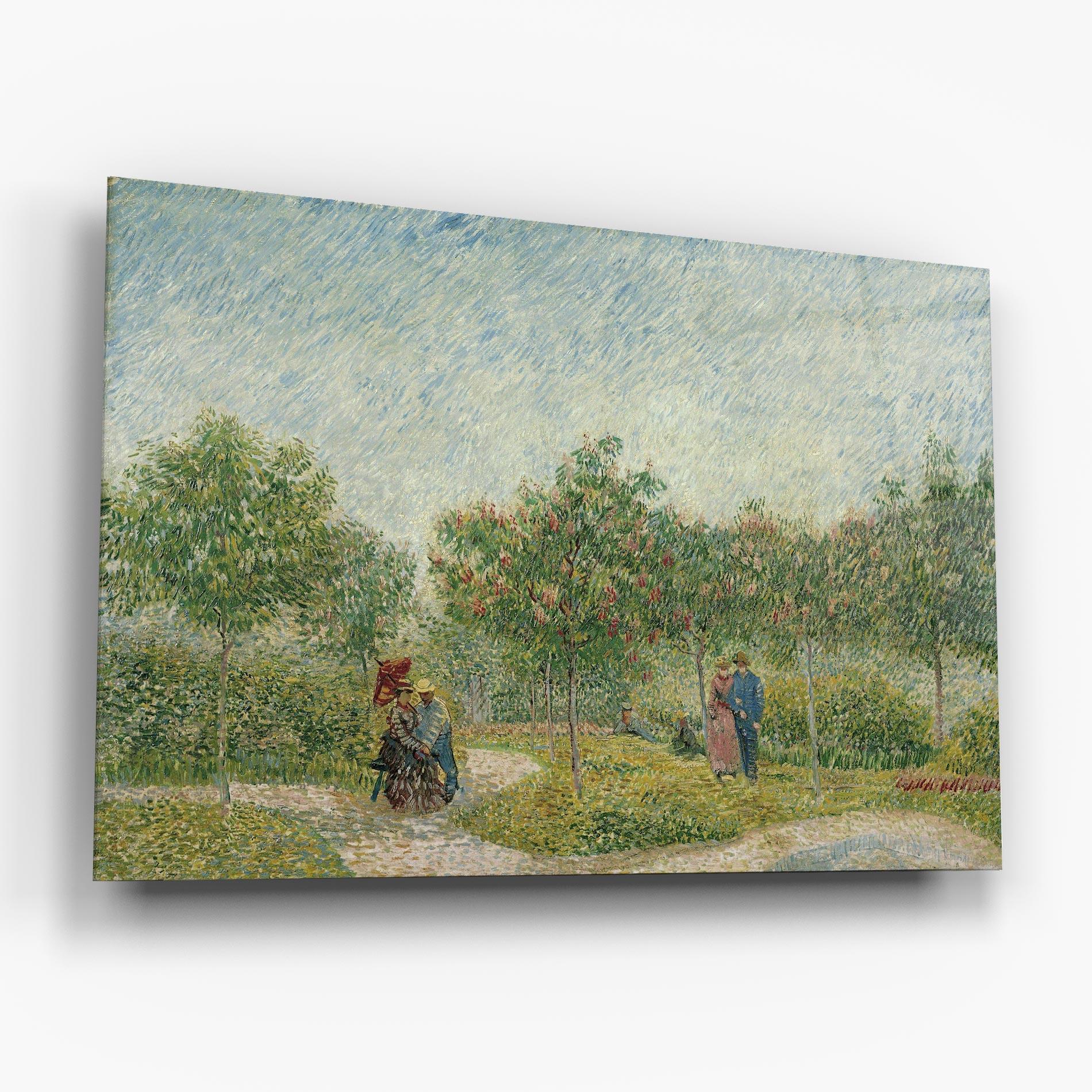 Стъклена картина Montmartre Met Geliefden mockup 6