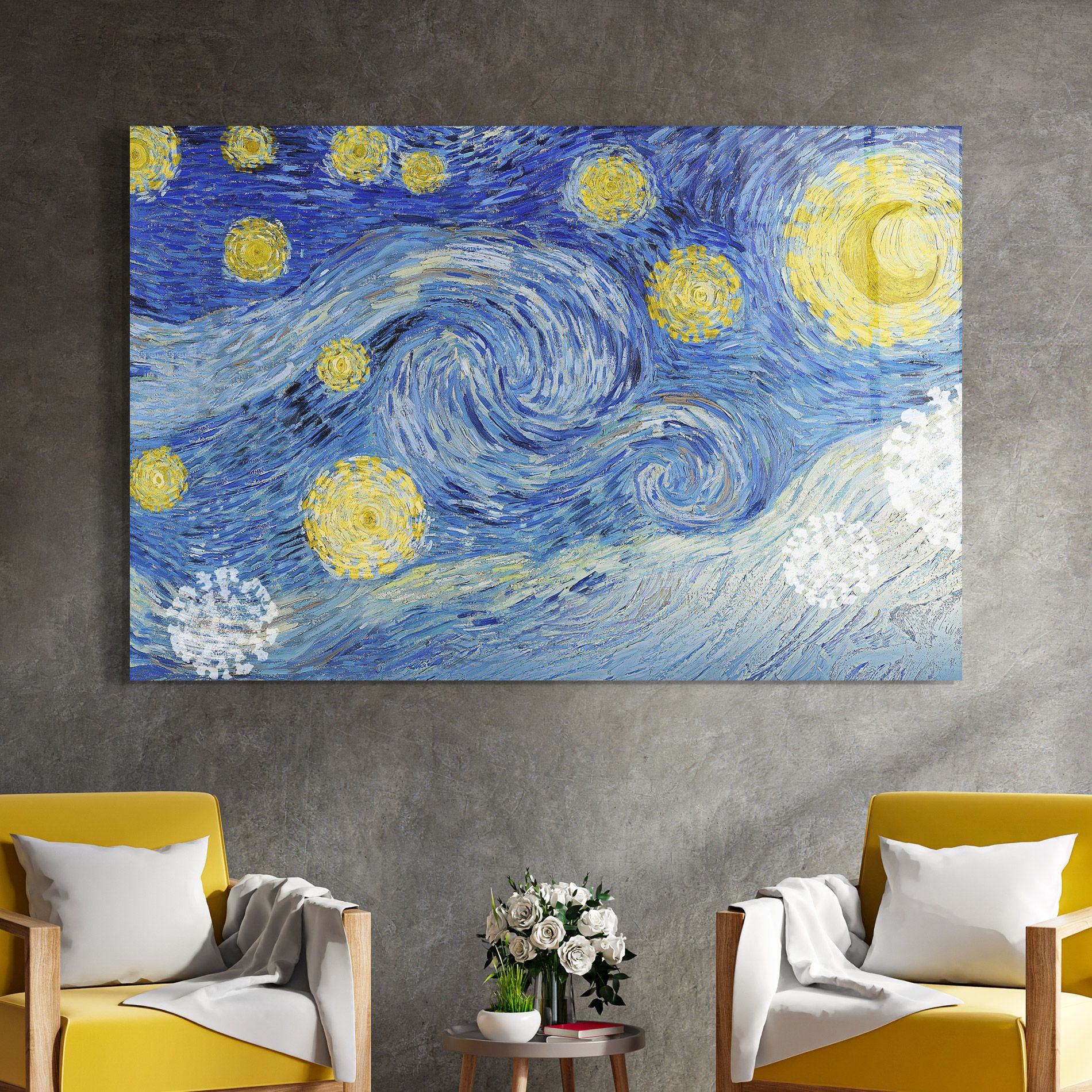 Van Gogh Starry Night mockup 4