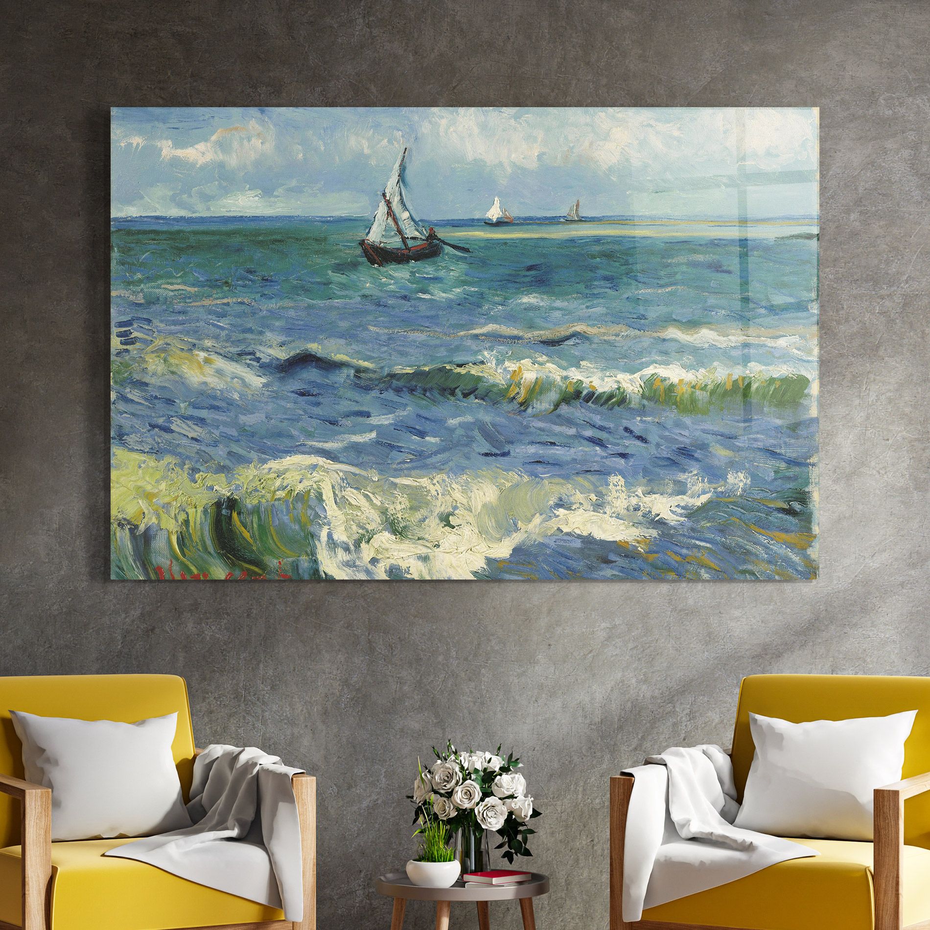 Zeegezicht Saintes Maries mockup 4