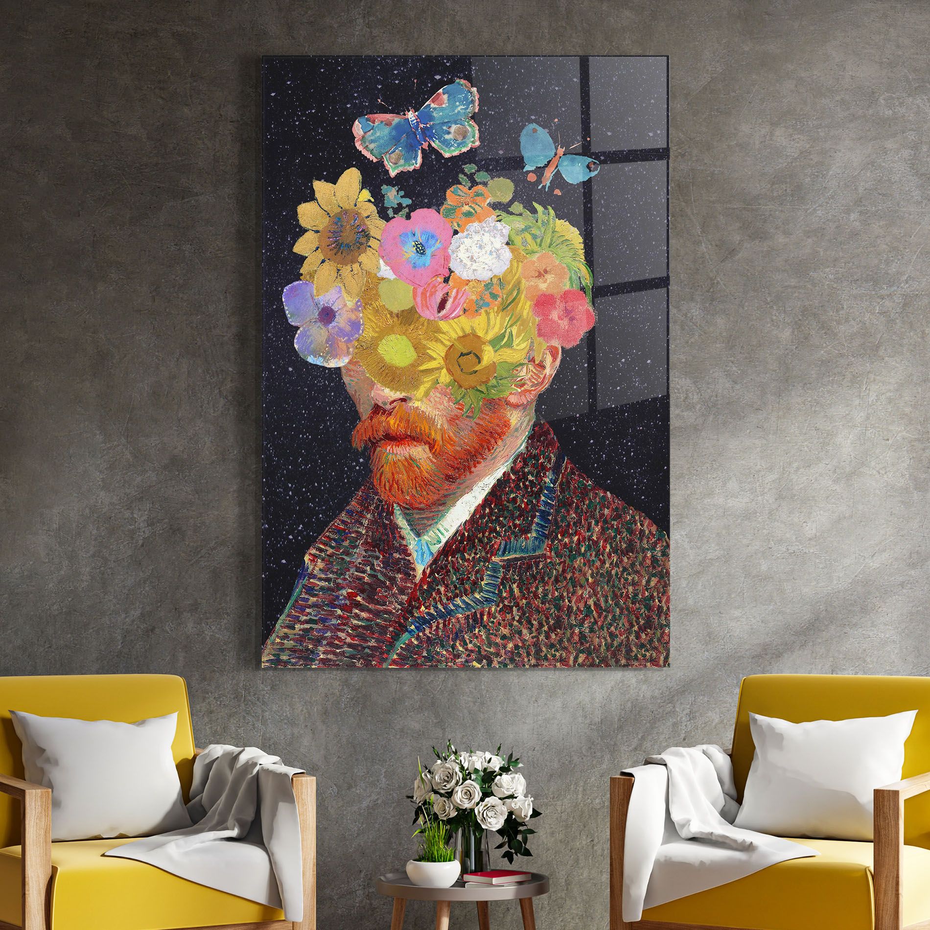 Flower Self Portrait mockup 4