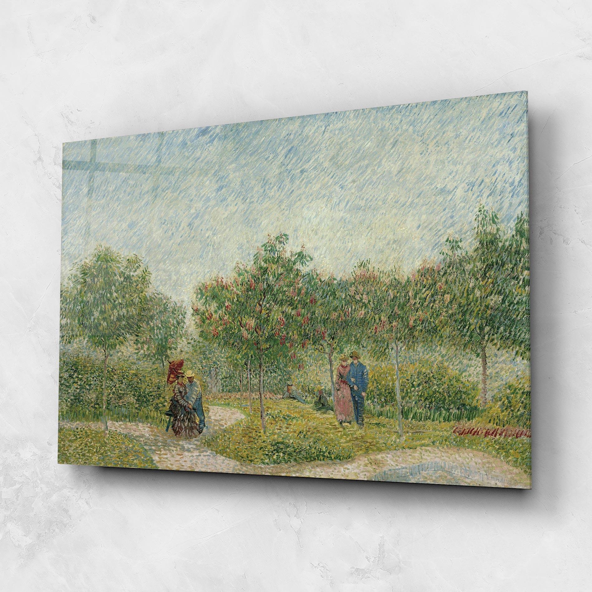 Стъклена картина Montmartre Met Geliefden mockup 1