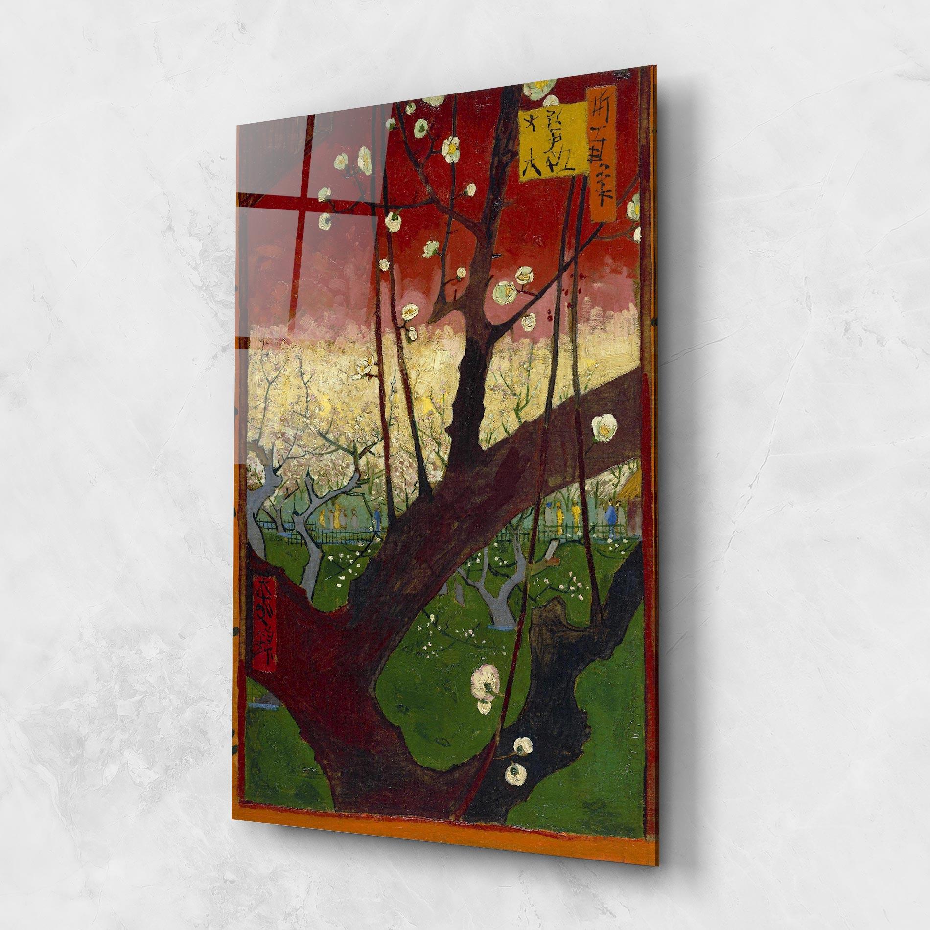 Стъклена картина Naar Hiroshige mockup 1
