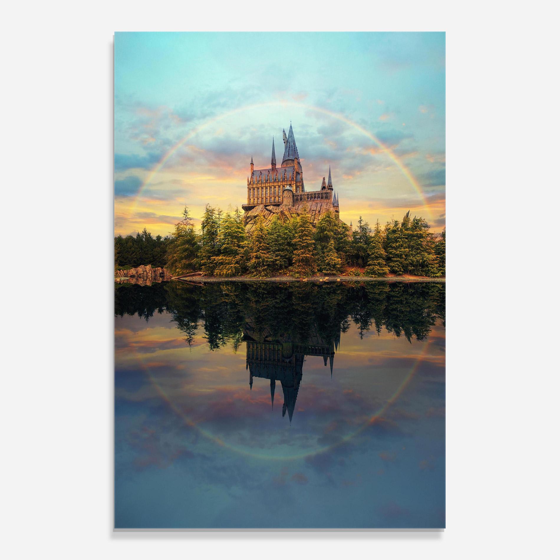 Стъклена картина Hogwarts Castle mockup 0