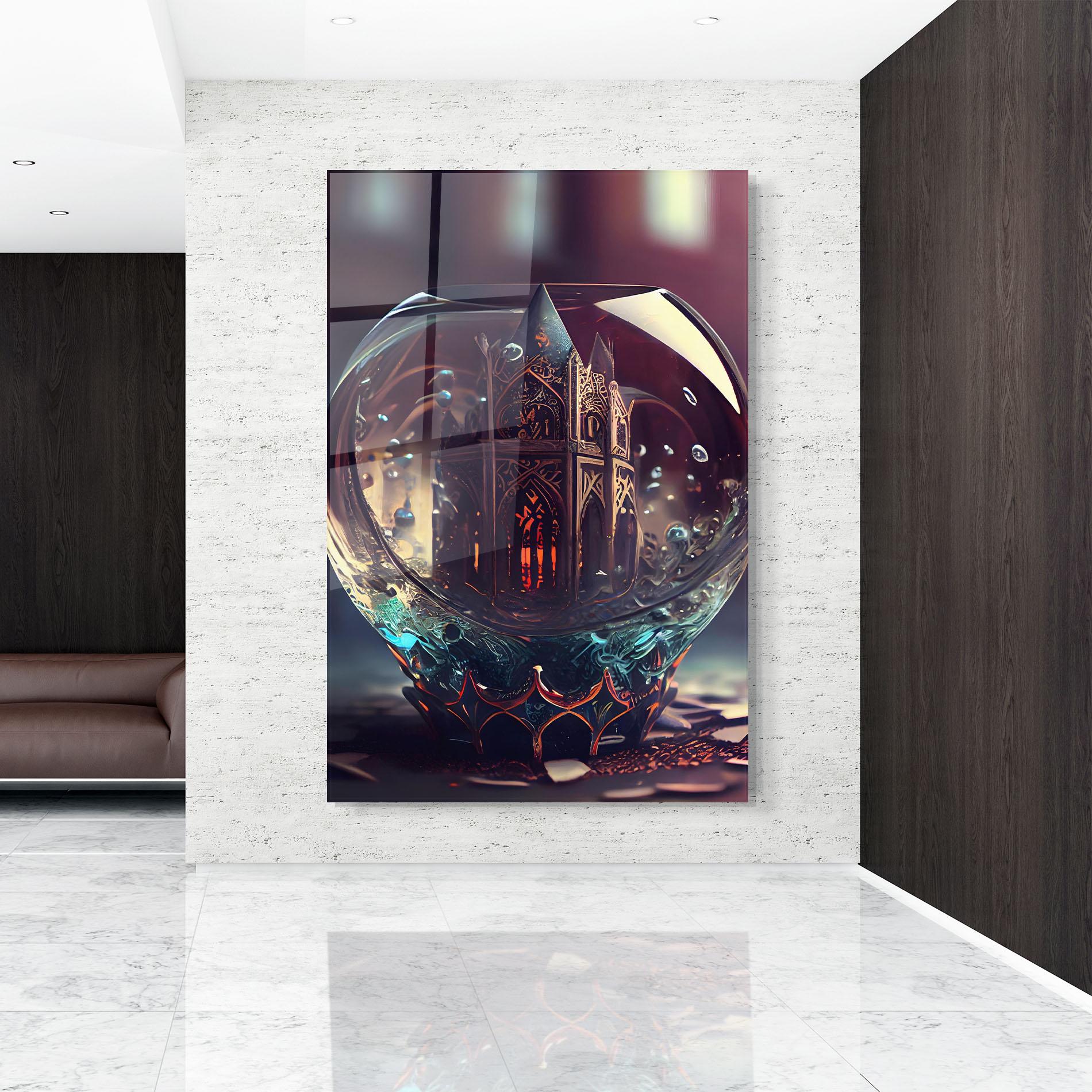 Стъклена картина Church Ball mockup 9