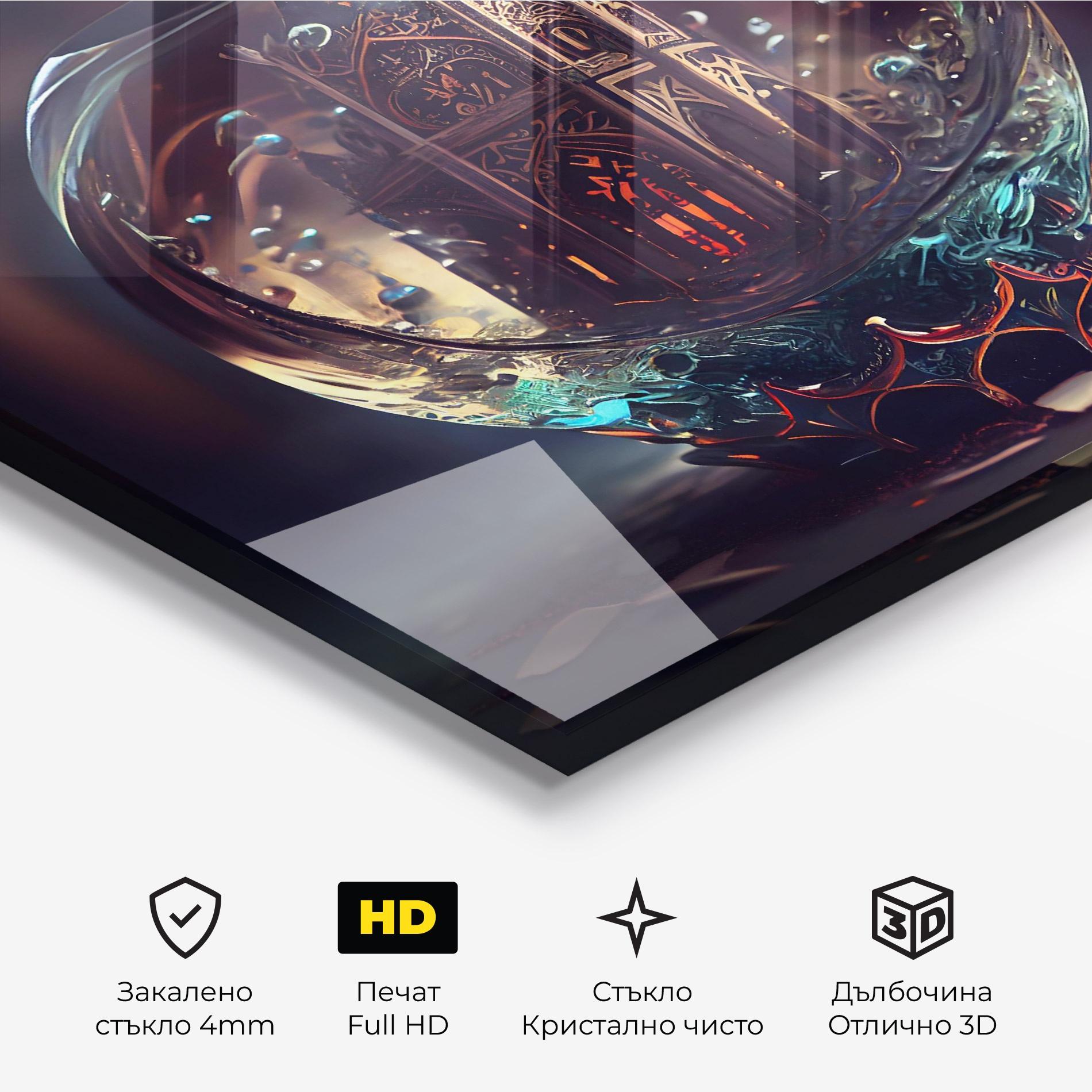 Стъклена картина Church Ball mockup 3