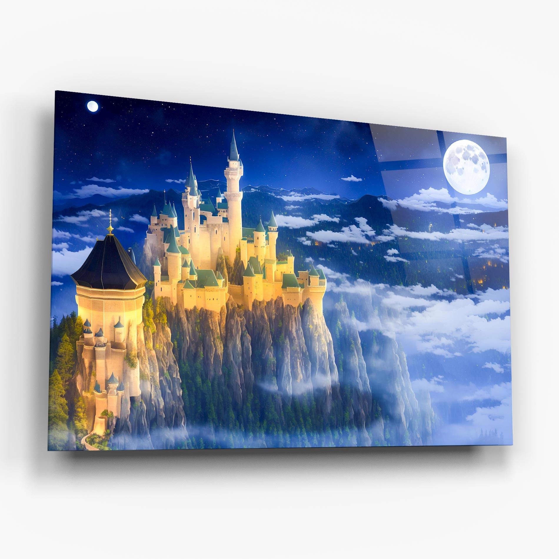 Стъклена картина Fairytale Castle mockup 6